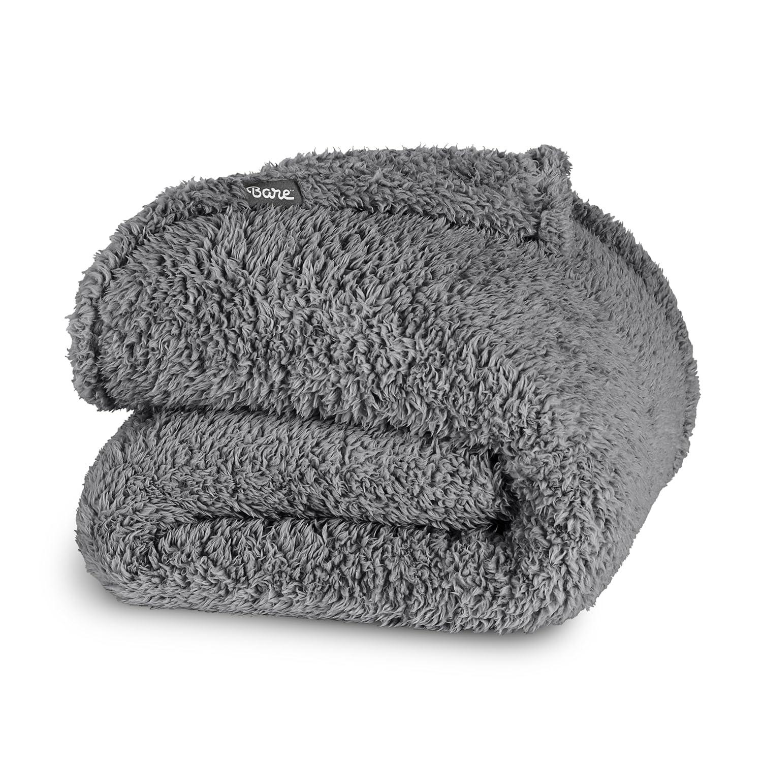 Bare Home Cozy Faux Shearling Blanket
