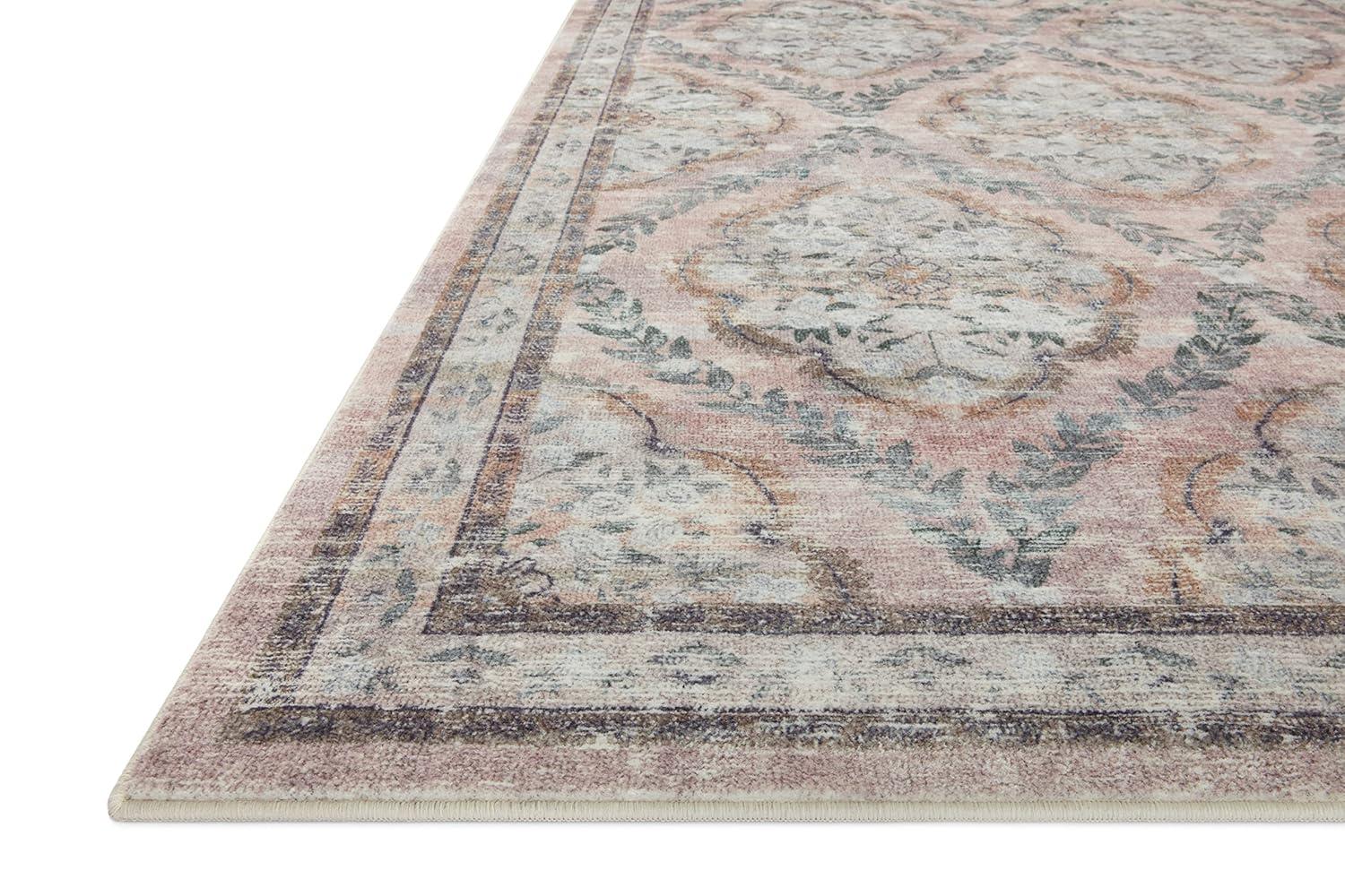 Rifle Paper Co. x Loloi Courtyard Blush Area Rug feat. CloudPile