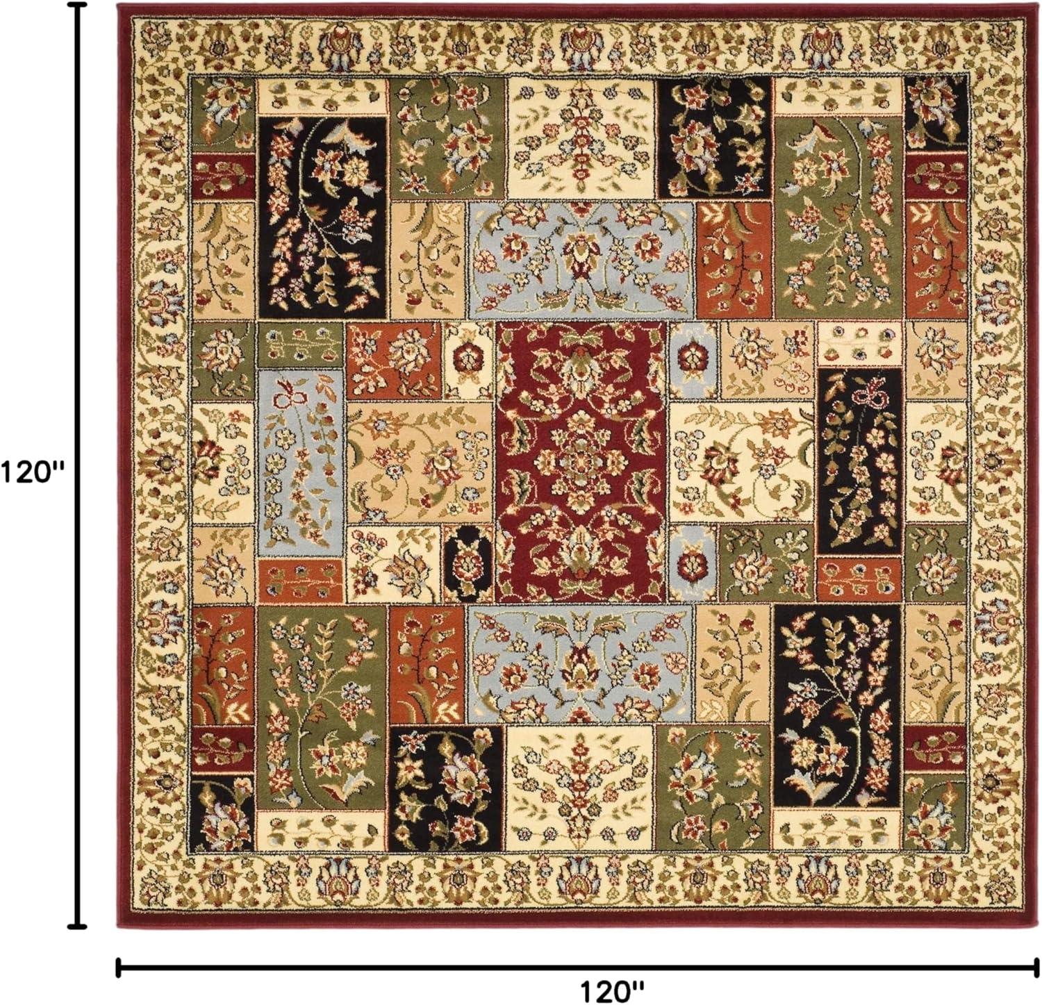 Lyndhurst LNH318 Power Loomed Area Rug - Multi/Ivory - 10'x10' - Safavieh