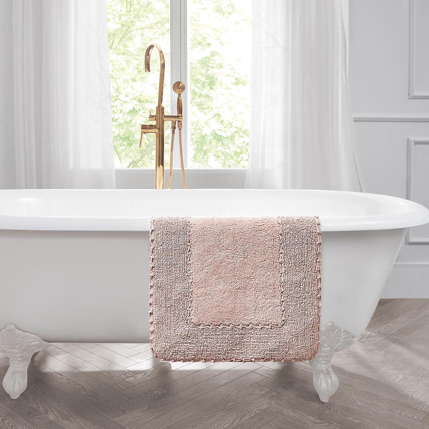 Laura Ashley Laura Ashley Ruffle 100% Cotton Bath Rugs