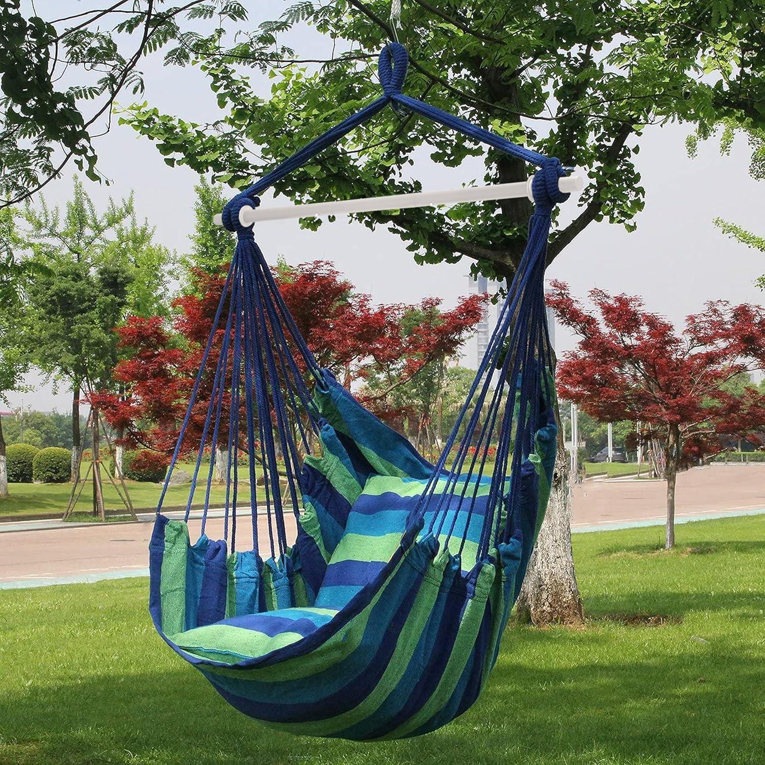 Hanging Rope Hammock Chair Swing