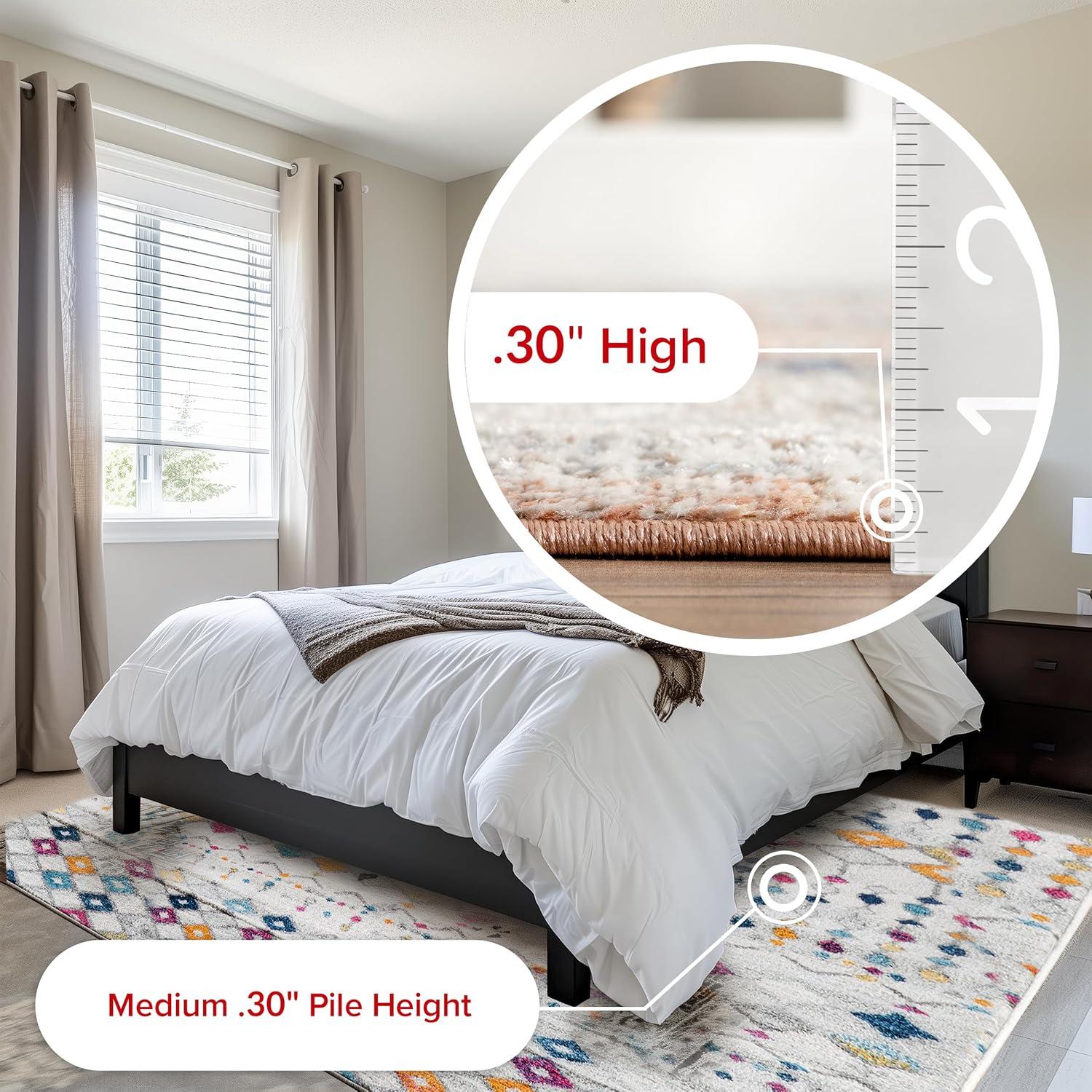 nuLOOM Moroccan Blythe Multicolor 2' x 3' Transitional Area Rug