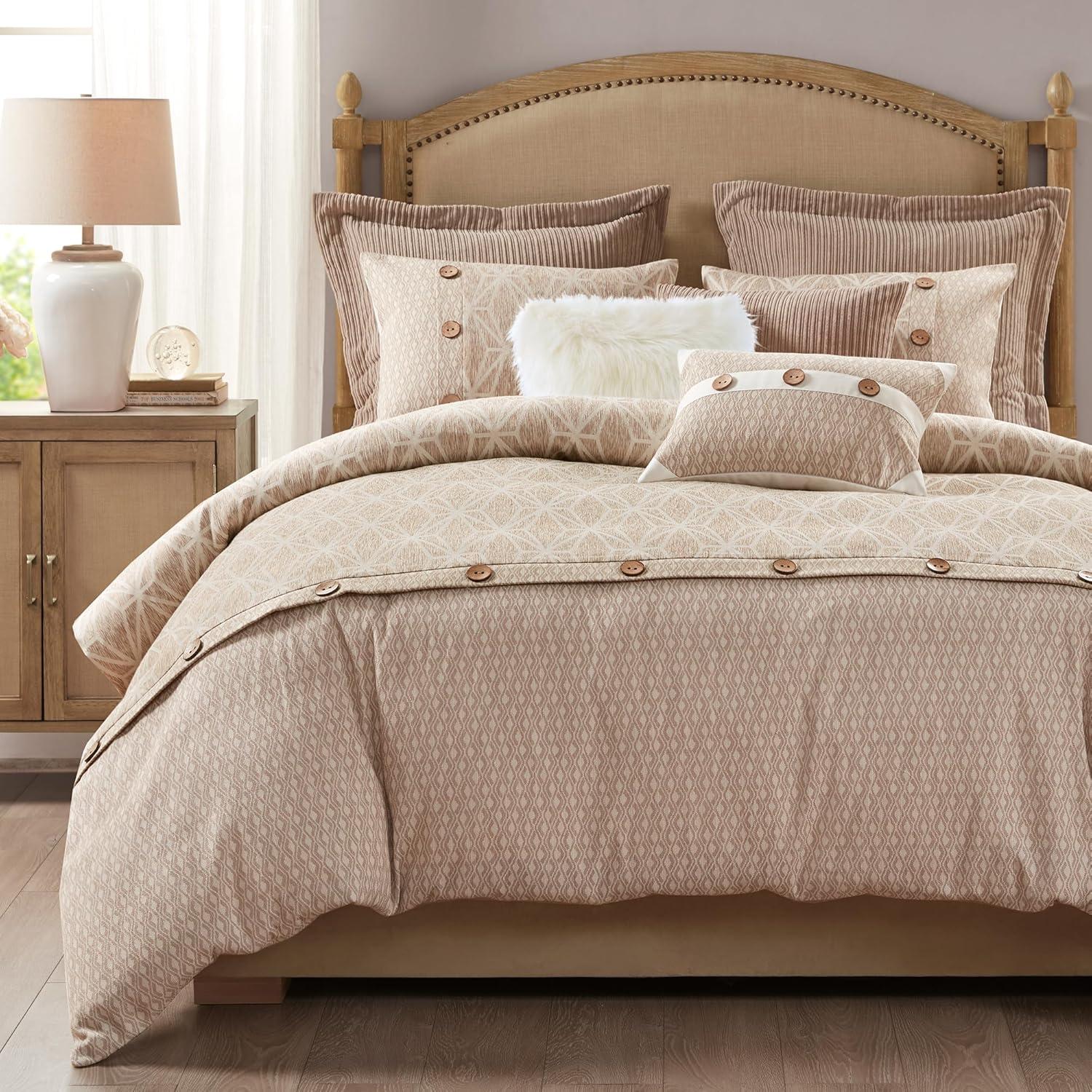 Madison Park Signature Madison Park Signature Grace Geometric Oversized Jacquard Comforter Set