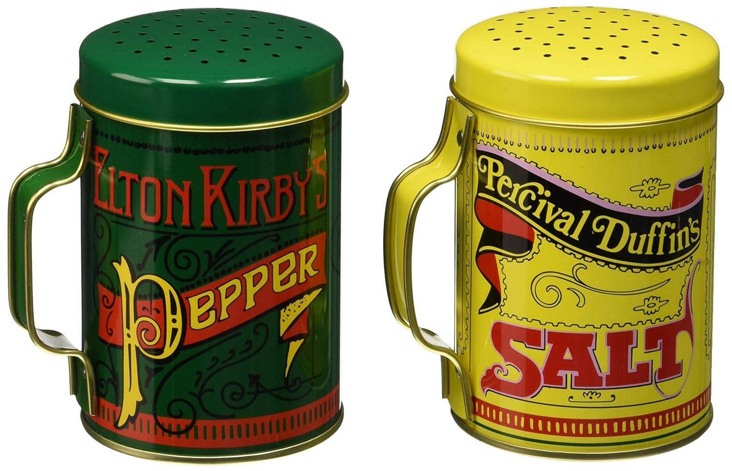 Collections Etc Unique Nostalgia Salt and Pepper Shaker Set Green