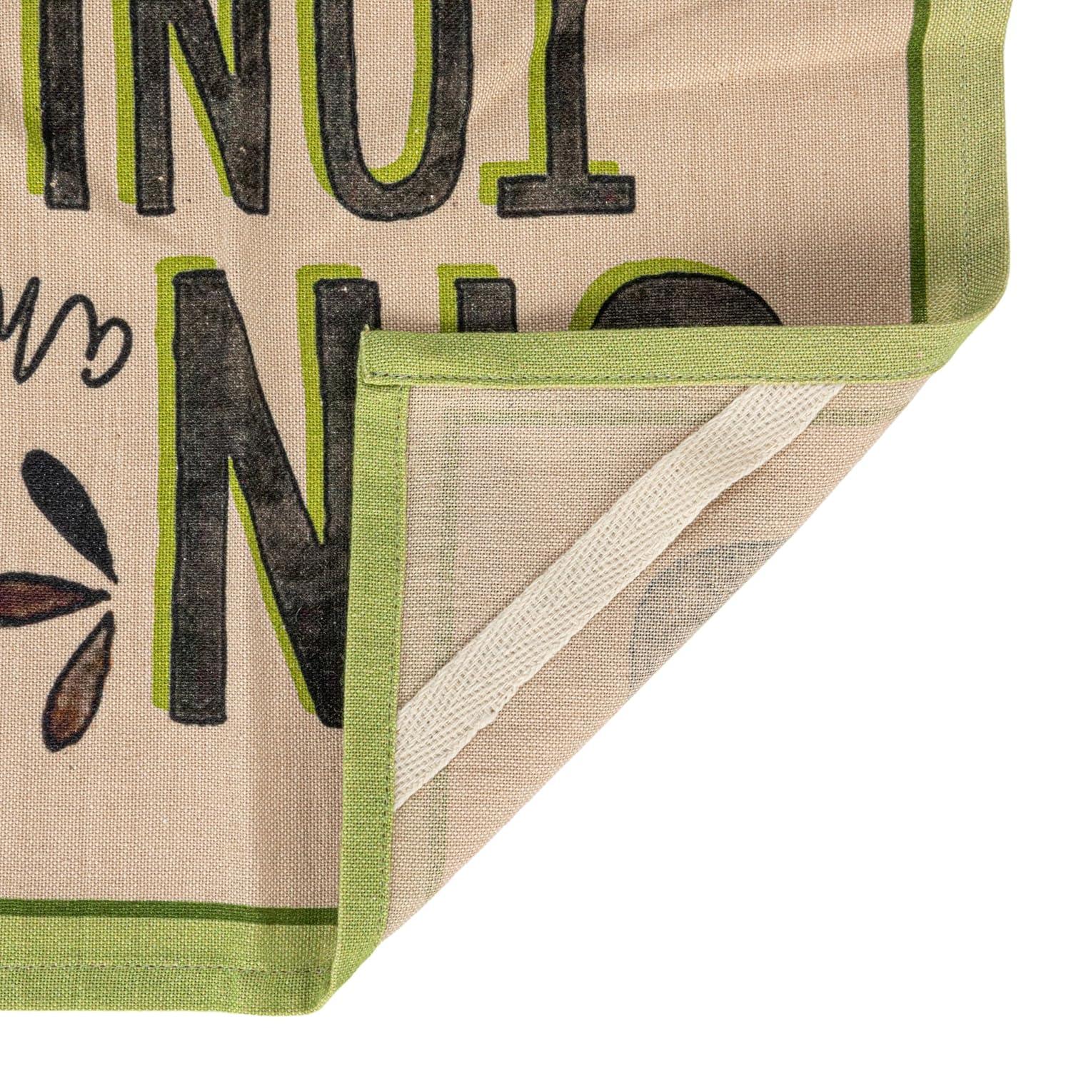 Creative Co-Op Cotton Printed Tea Towel with Cocktail Recipe Prints, Multicolor, Set of 8