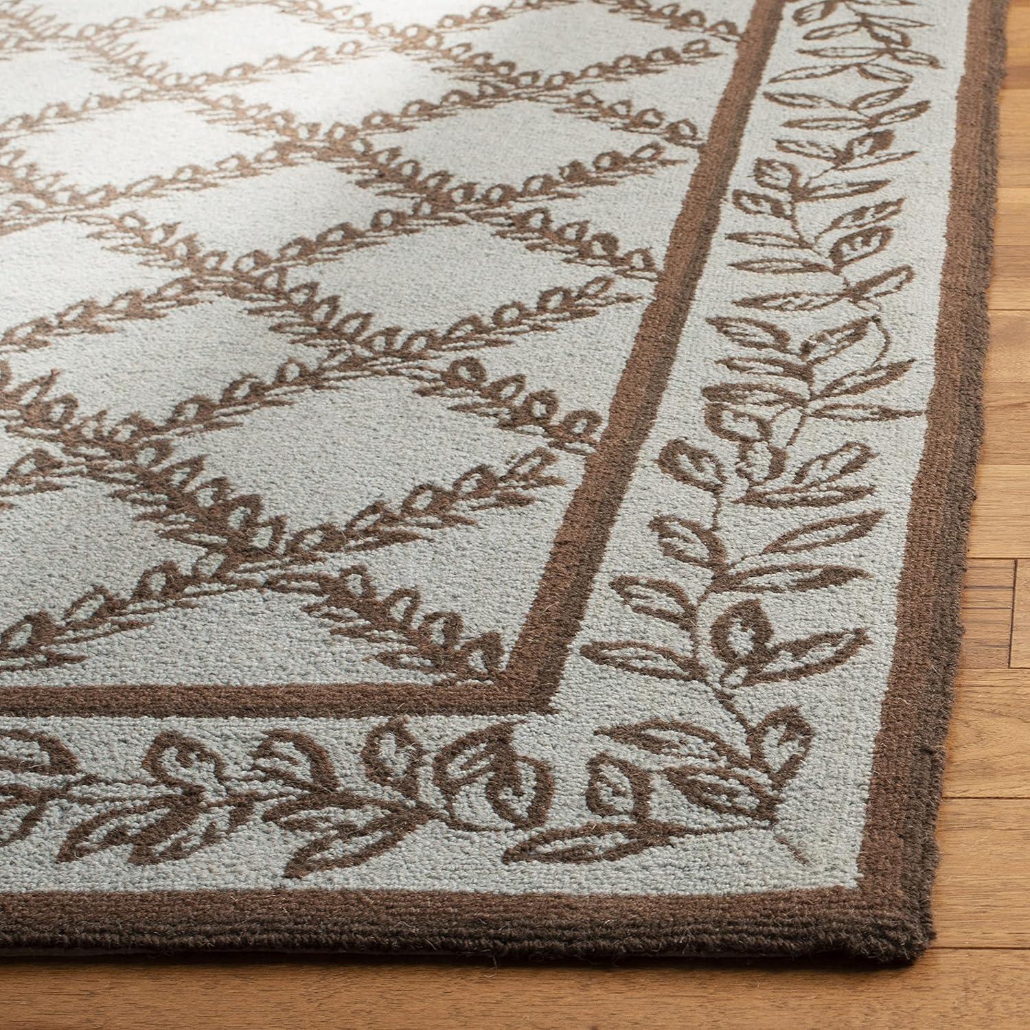 Chelsea HK230 Hand Hooked Accent Rug - Ivory/Light Blue - 1'8"x2'6" - Safavieh.