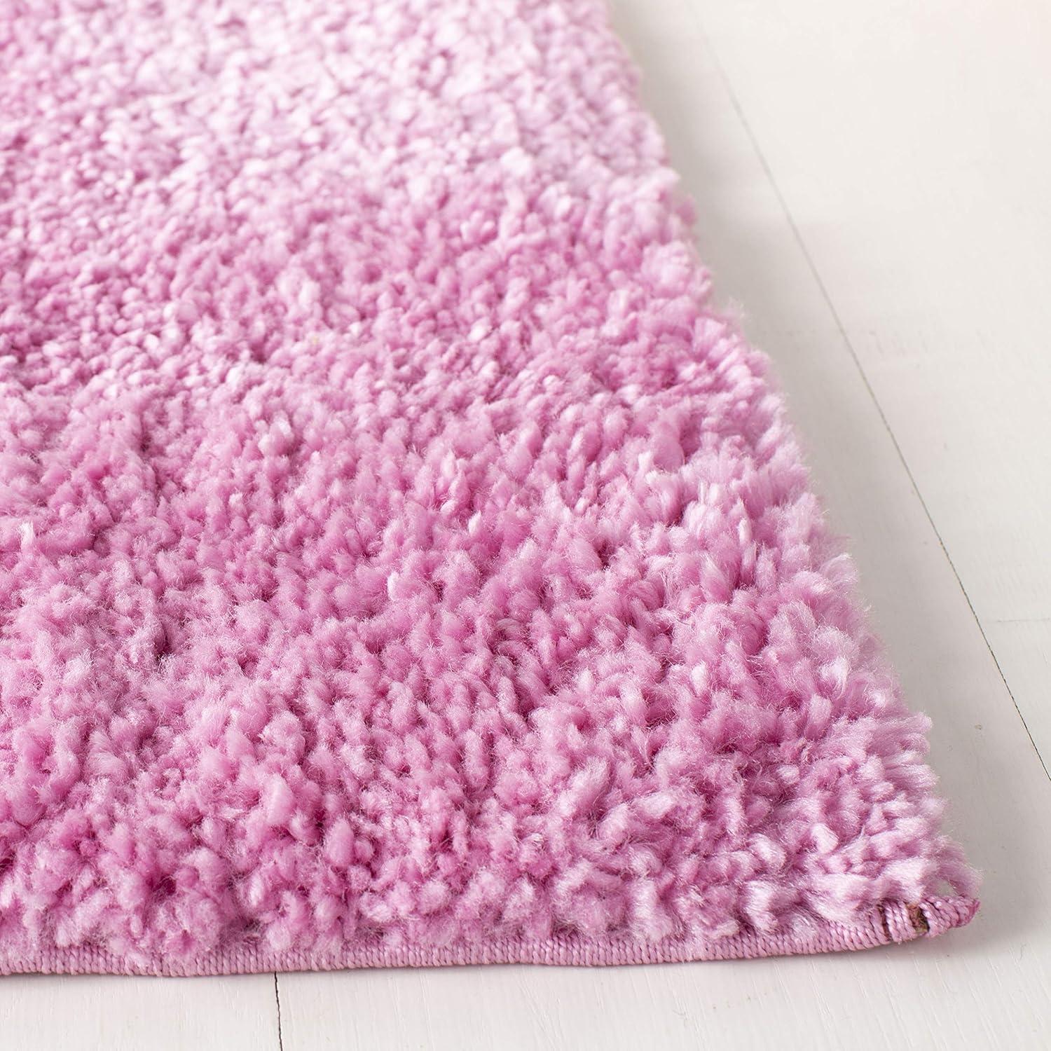 August Shag 900 AUG900 Power Loomed Indoor Area Rug - Pink - 6'x9' - Safavieh
