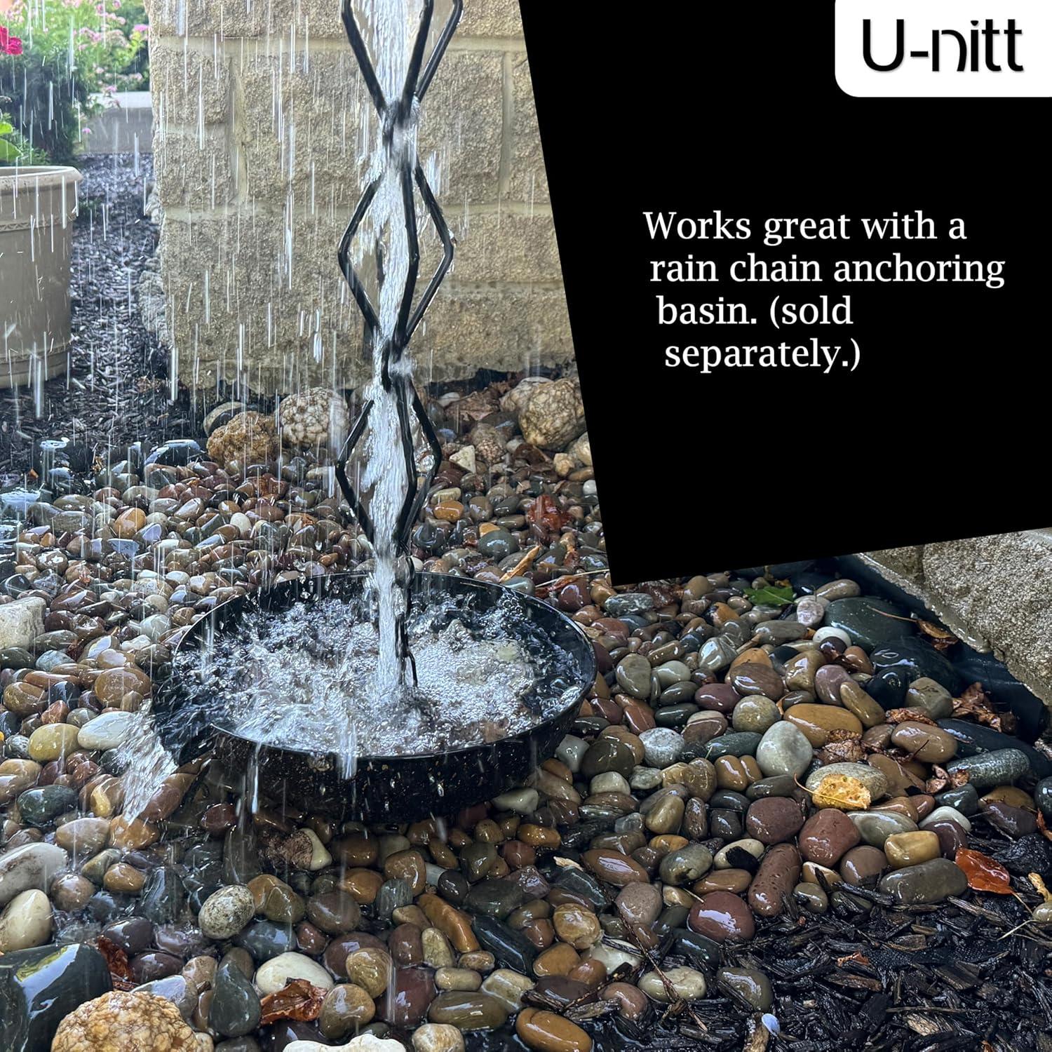 U-nitt Diamond Rain Chain 8.5 ft