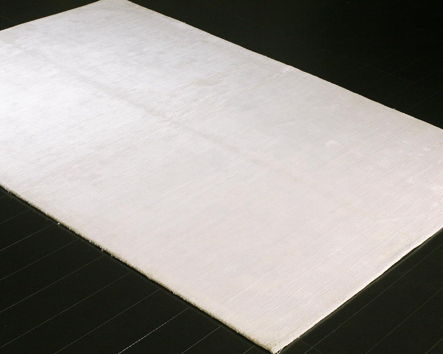 Bashian radiance collection WZ hand loomed 100% viscose area rug, 8.6' x 11.6', White