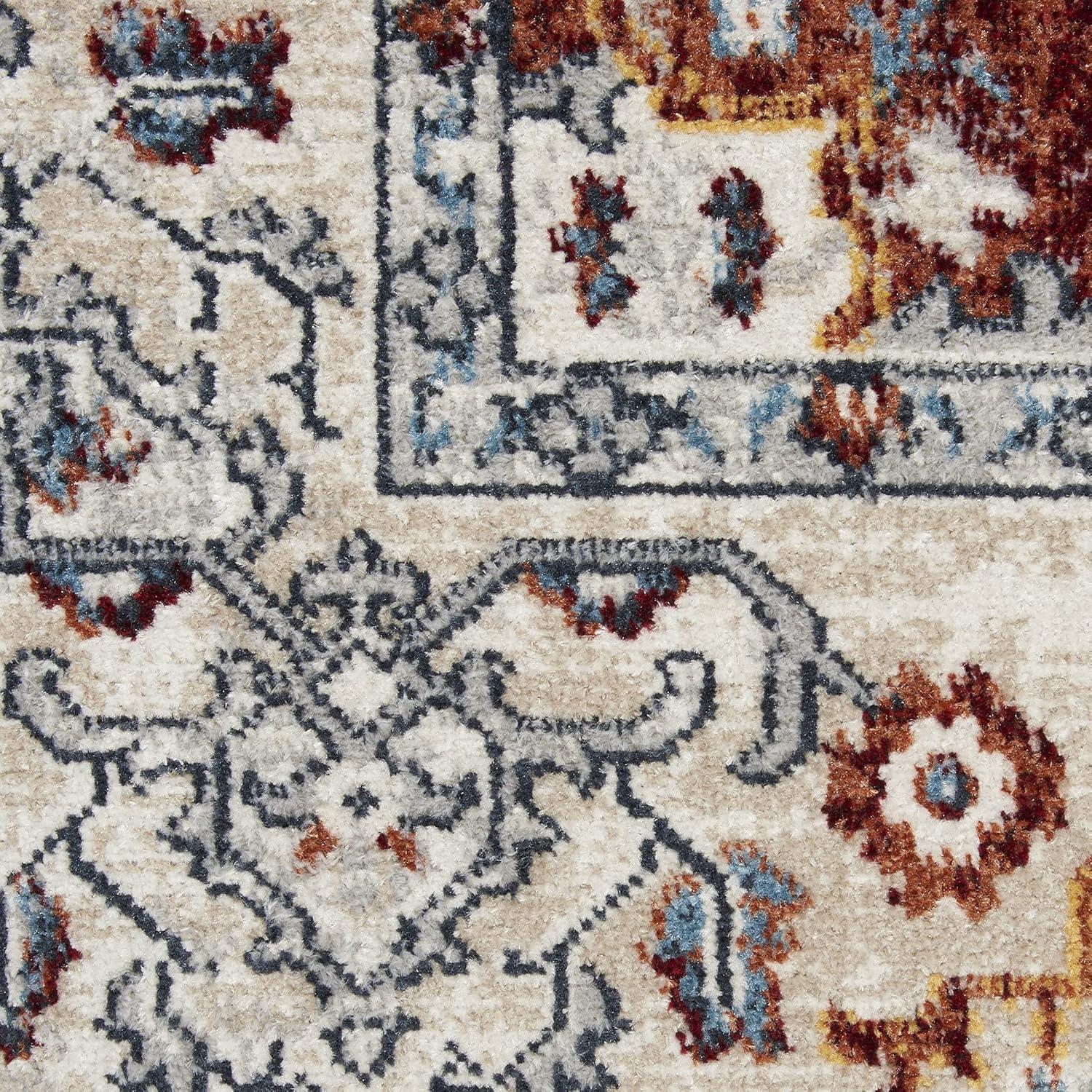 Nourison Geneva Vintage French Country Multicolor 4' x 6' Area Rug