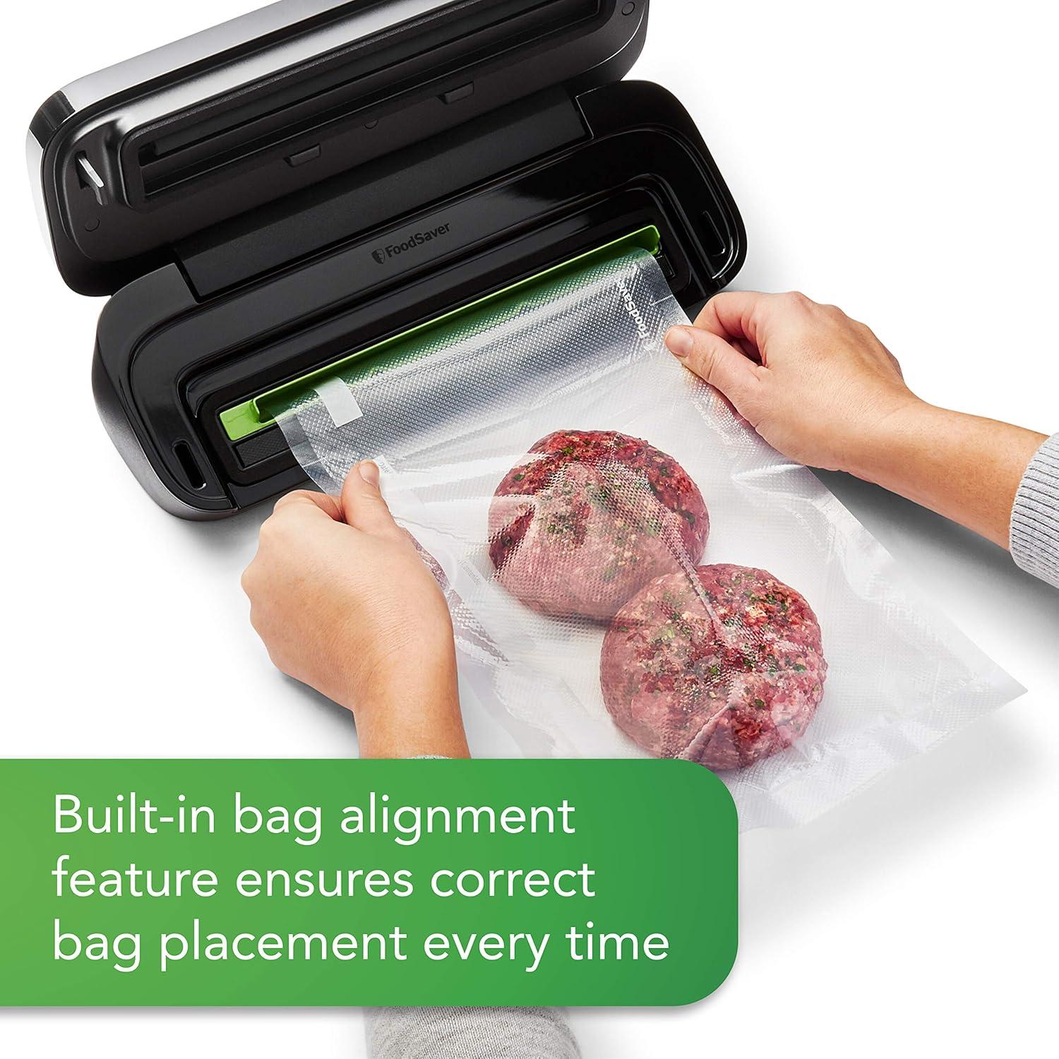 FoodSaver Vacuum Sealer Special Value Pack, Compact Machine with Bags