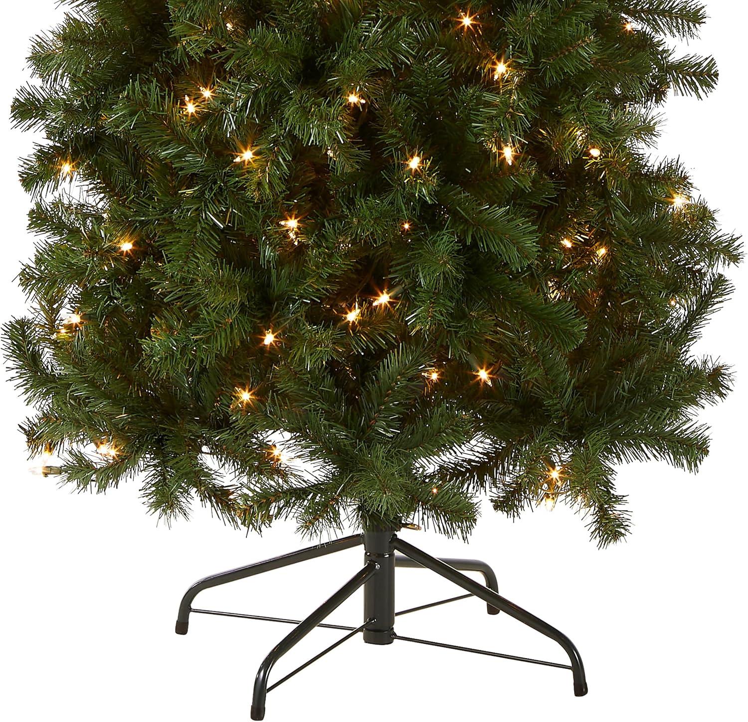 Prelit North Valley Spruce Artificial Christmas Tree Clear Lights - National Tree Company