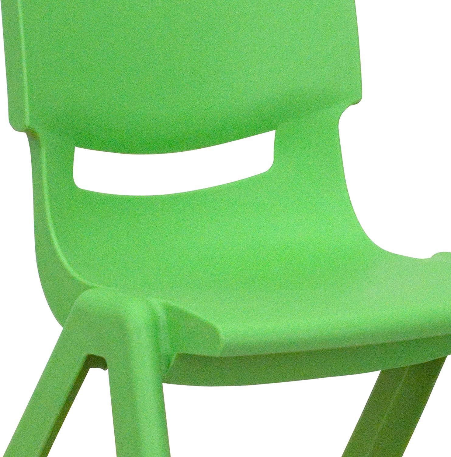 Energetic Green Lightweight Stackable Toddler School Chair