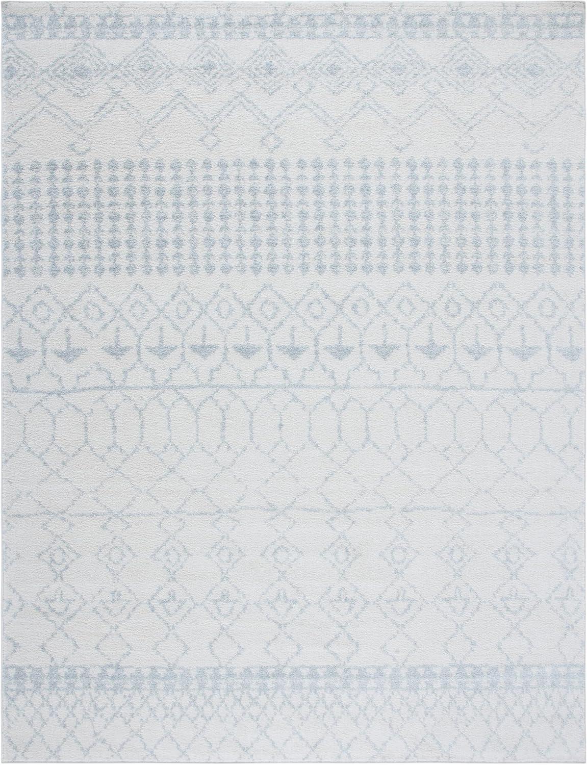 Tulum Ivory/Light Gray 9 ft. x 12 ft. Moroccan Area Rug