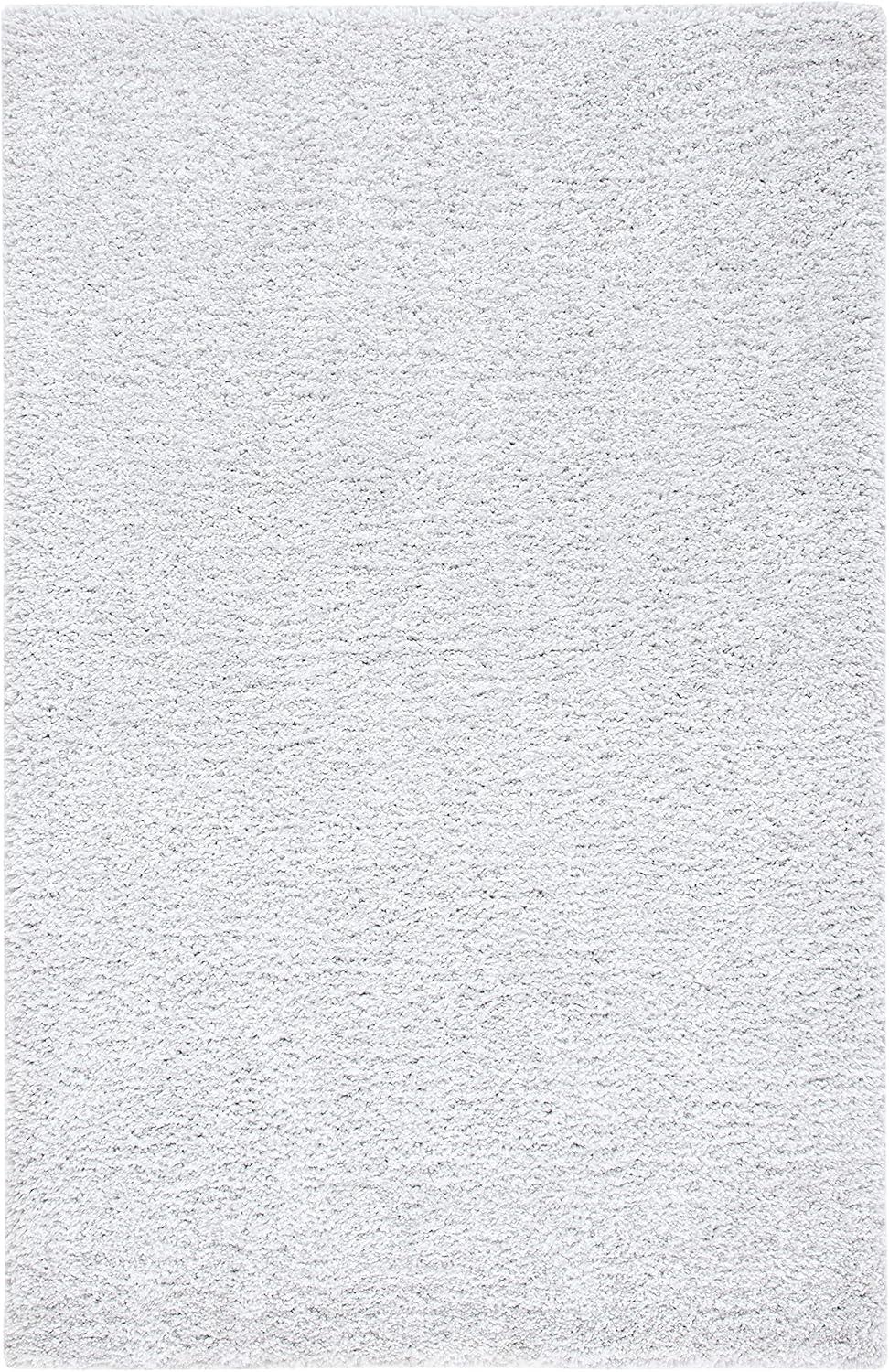 Ultimate Shag SGU211 Hand Tufted Indoor Area Rug - Silver/Ivory - 5'x8' - Safavieh.