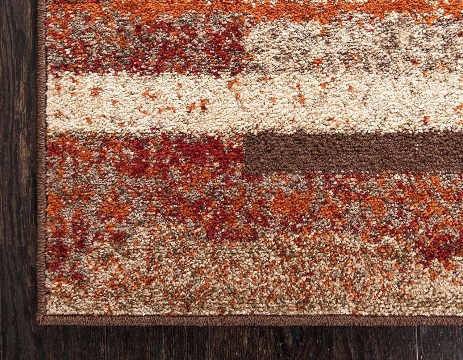 Unique Loom Autumn Collection Area Rug - Maple (2' x 3' 1" Rectangle Beige/Brown)