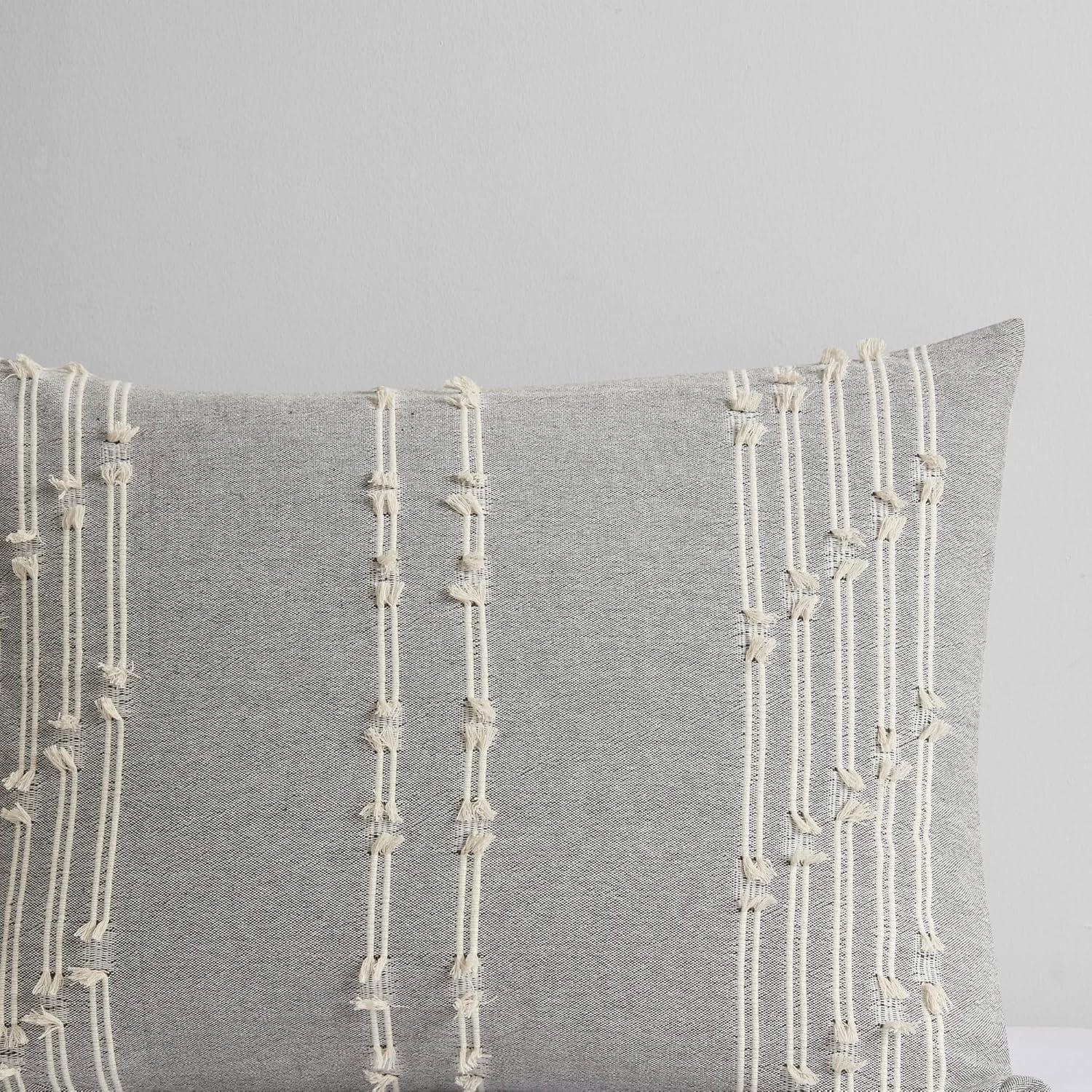 INK+IVY 3 Piece Cotton Jacquard Bedding Set