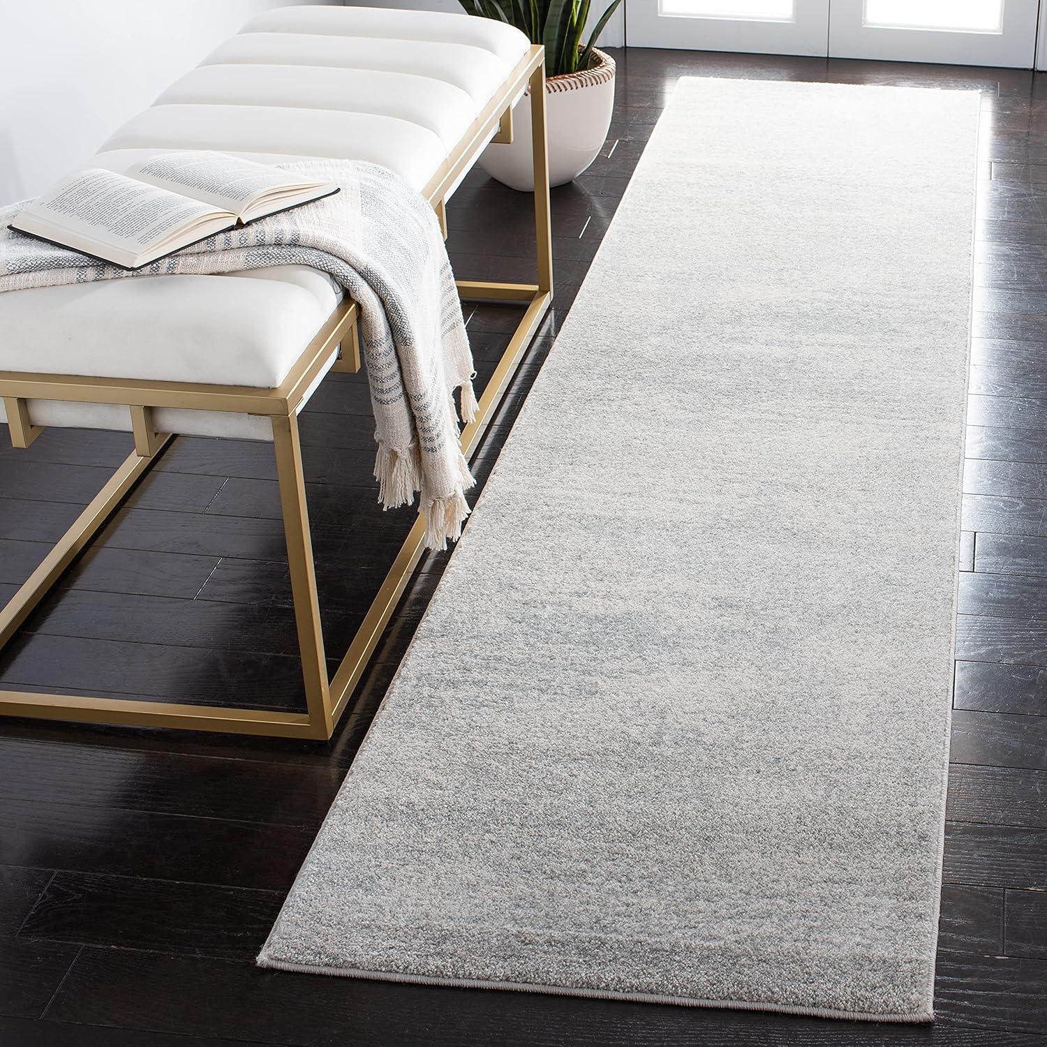 Evoke EVK272 Power Loomed Indoor Runner - Ivory/Sage - 2'2"x9' - Safavieh