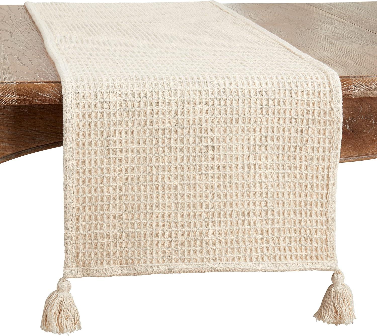 Runner_Waffle Weave Design Long Table Runner