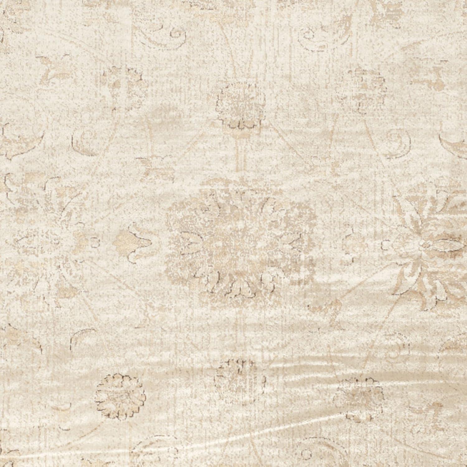 Vintage Stone 8 ft. x 10 ft. Distressed Border Area Rug