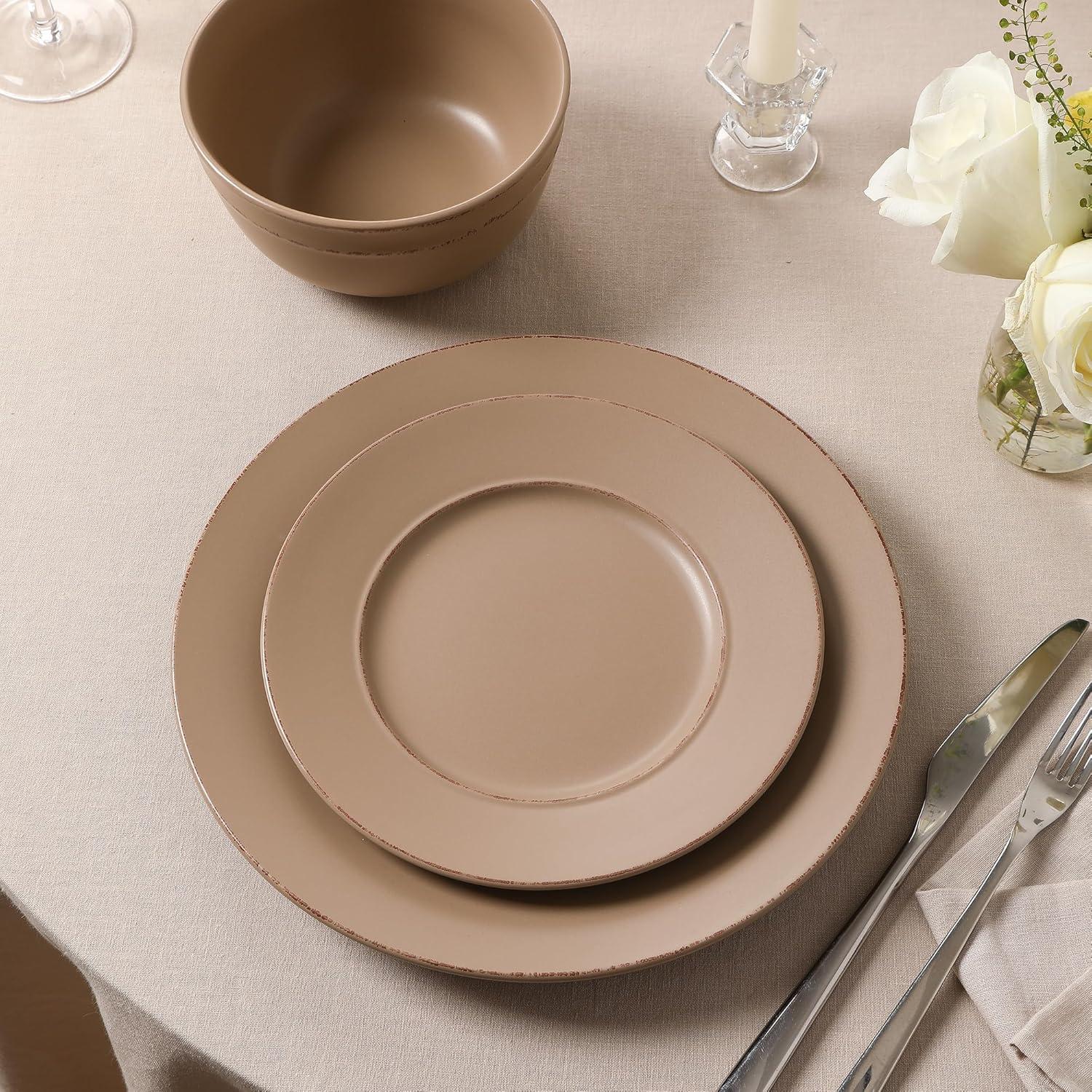 Earth & Clay Earth & Clay Hazel 12-Piece Dinnerware Set Stoneware (Set of 12)