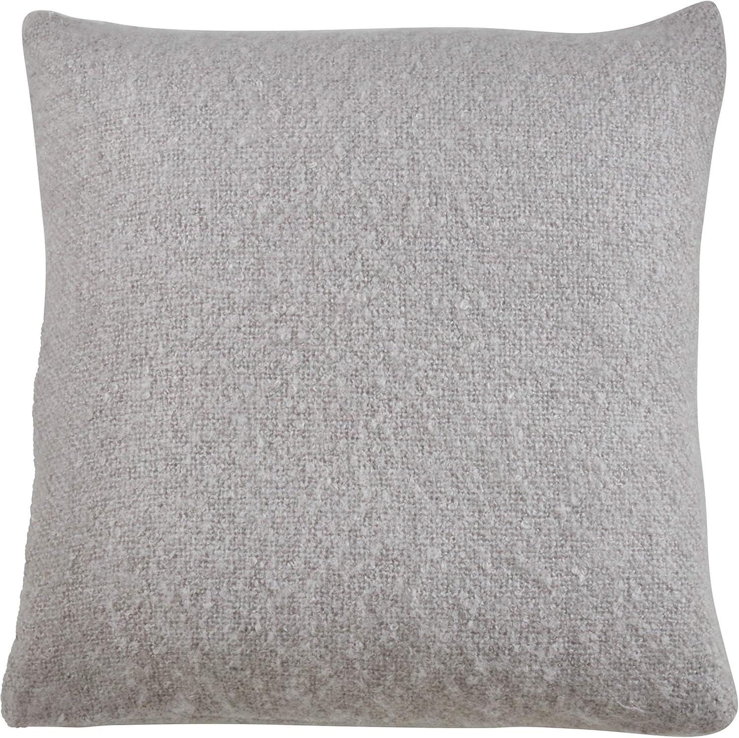 Saro Lifestyle 215.GY22SP 22 in. Faux Mohair Poly Filled Throw Pillow, Gray