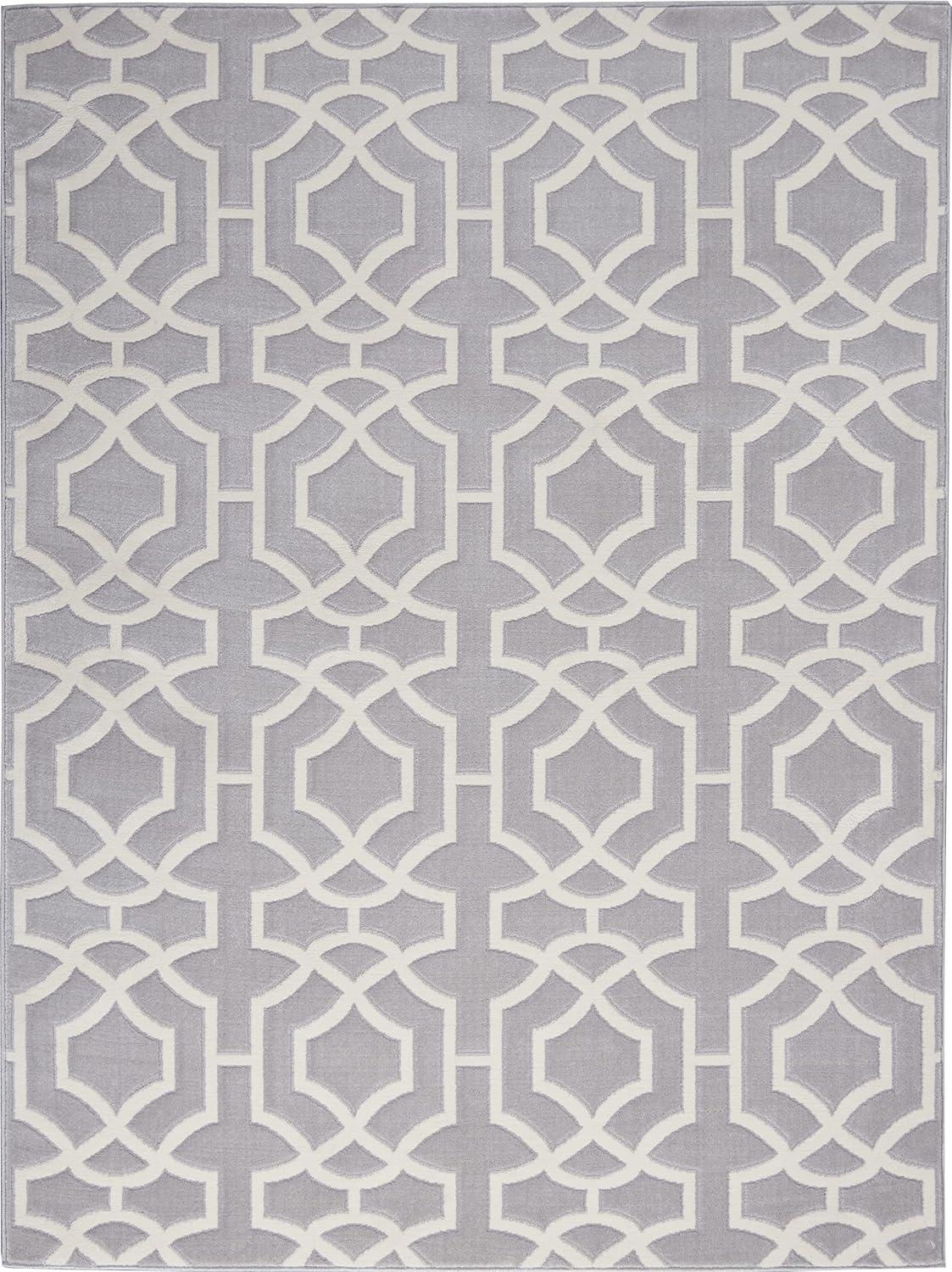 Joli Geometric Gray/Whtie Area Rug