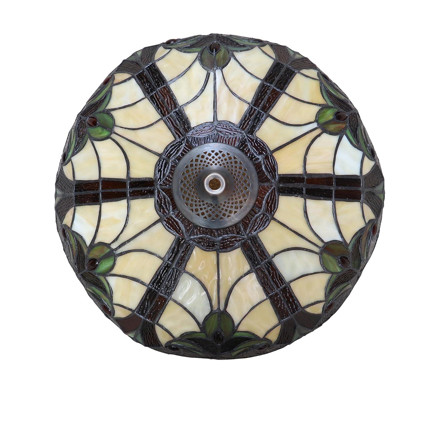 Chloe Lighting Liason Victorian-Style 2-Light Ceiling Semi-Flush Mount 16" Wide