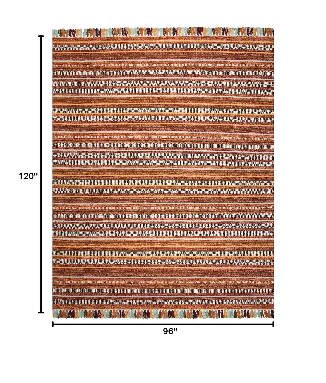 Montauk MTK901 Hand Woven Indoor Area Rug - Rust/Multi - 8'x10' - Safavieh.