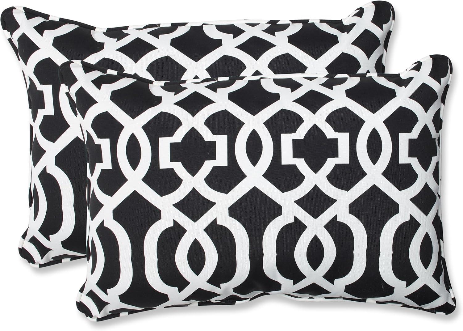 New Geo Geometric Indoor/Outdoor Reversible Throw Pillow (Set of 2)