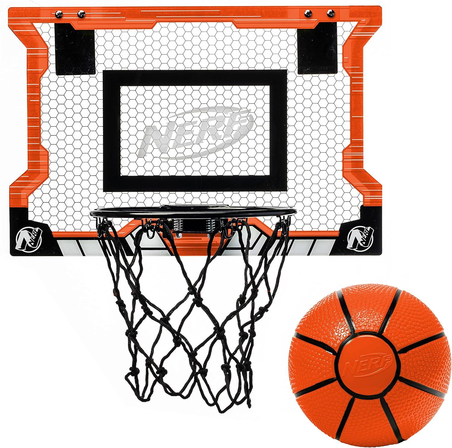 NERF NERF Pro Hoop Mini Basketball Set Over the door Basketball Hoops