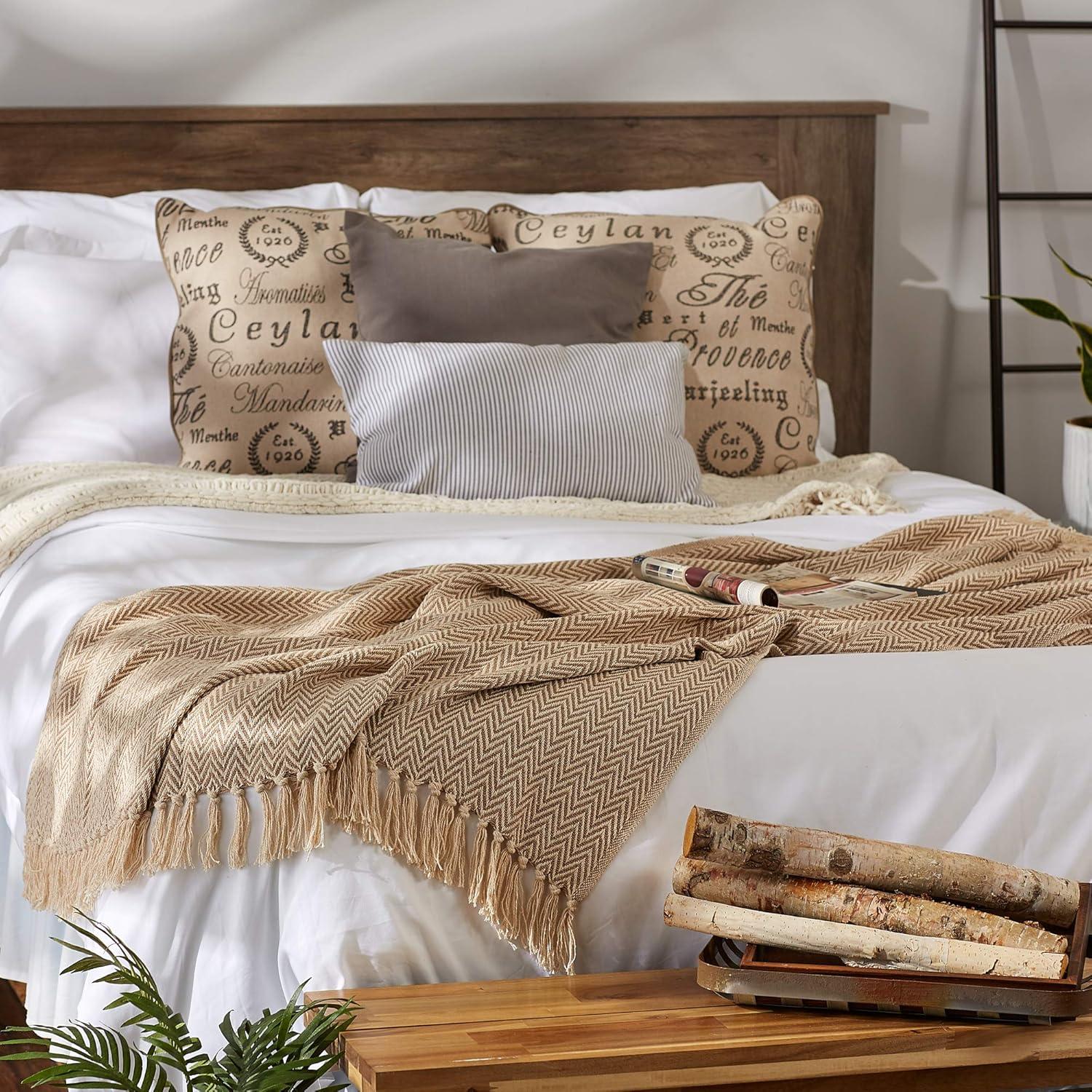 Design Imports Hand Woven Throw Blanket