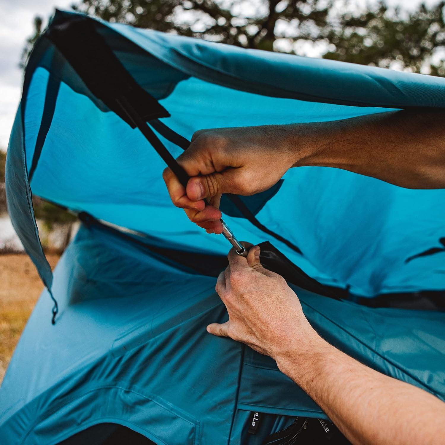 Gazelle Tents™, T3X  Portable Hub Tent, Overland Edition, 3-Person, Pacific Blue, GT302PB