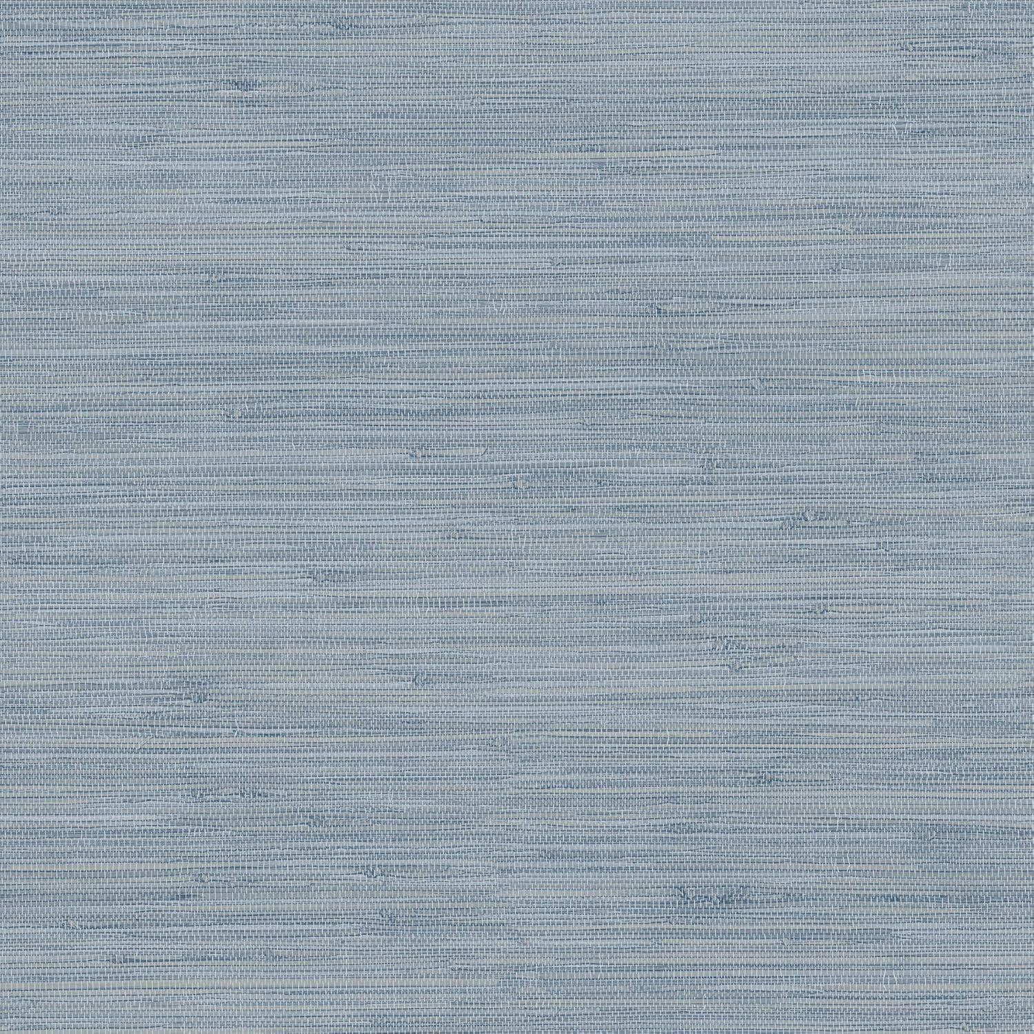 Waverly Blue Faux Grasscloth Pre-pasted Washable Wallpaper Roll