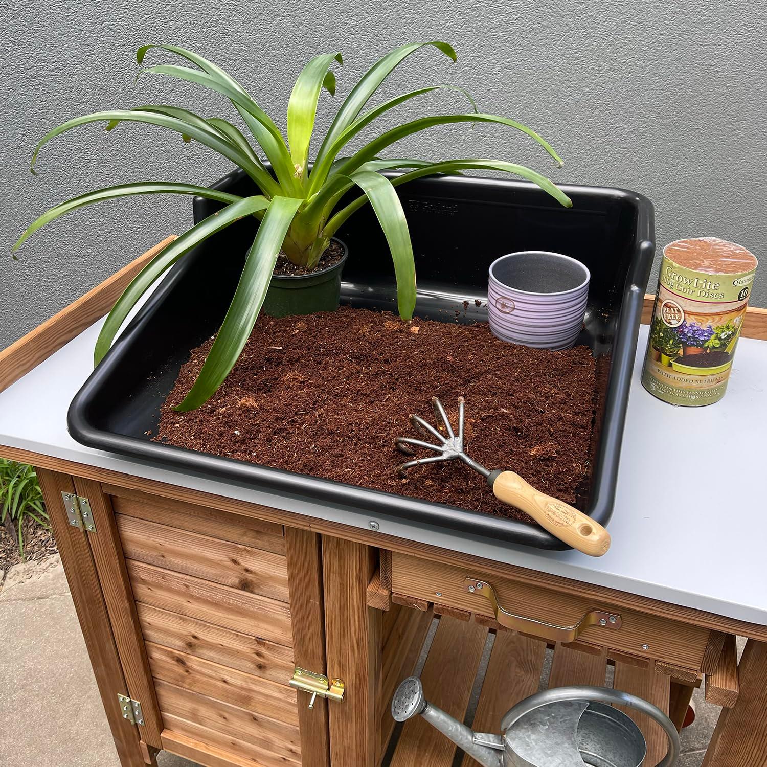 Tierra Garden Garland Tidy Tray Gardening Accessory, 24.5"L x 22"L x 8"H