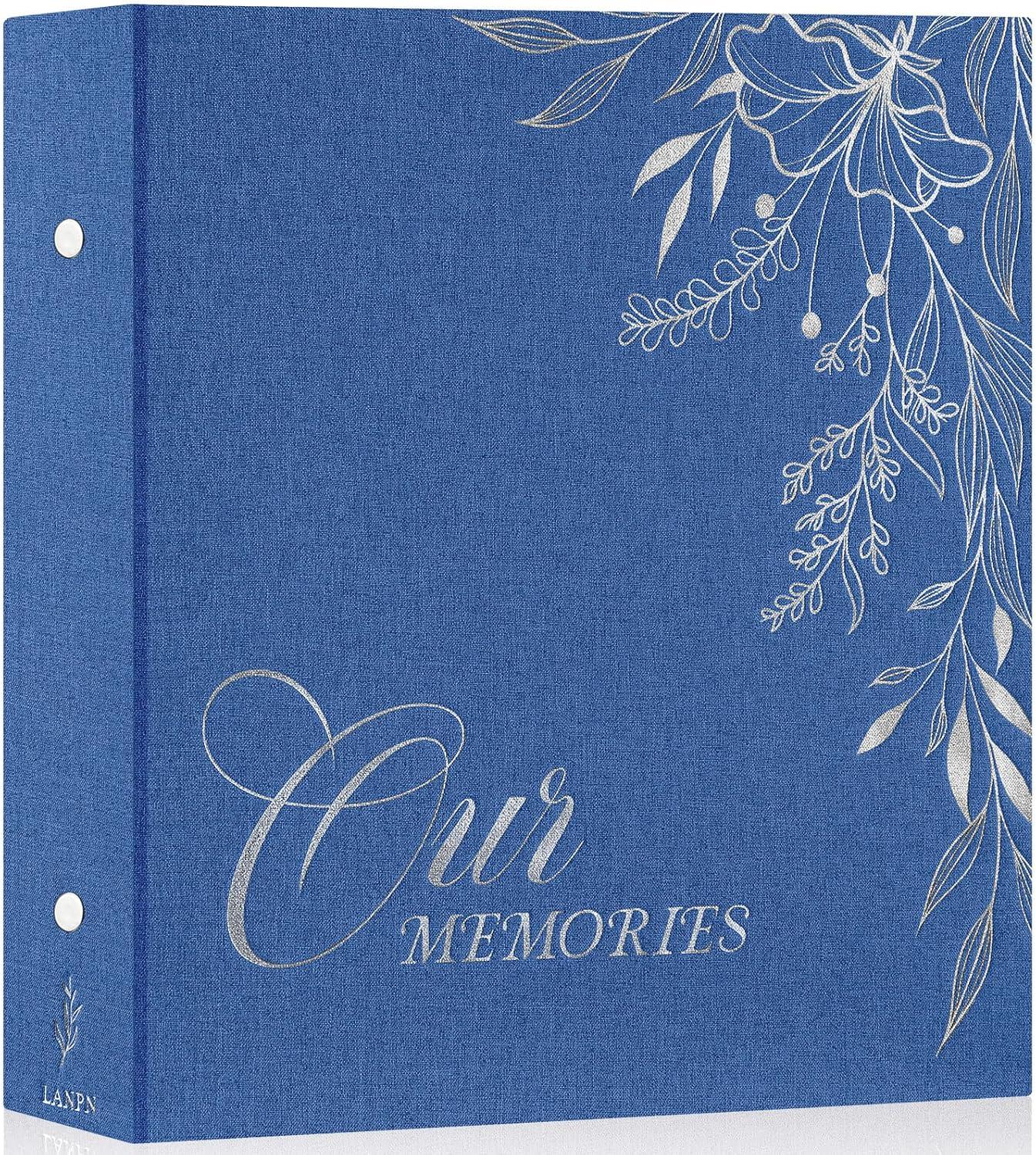 BEACHWATER POOL & SPA, LLC Photo Album 4X6 1000 Pockets, Extra Large Capacity Linen Cover Picture Albums Holds 1000 Horizontal And Vertical Photos