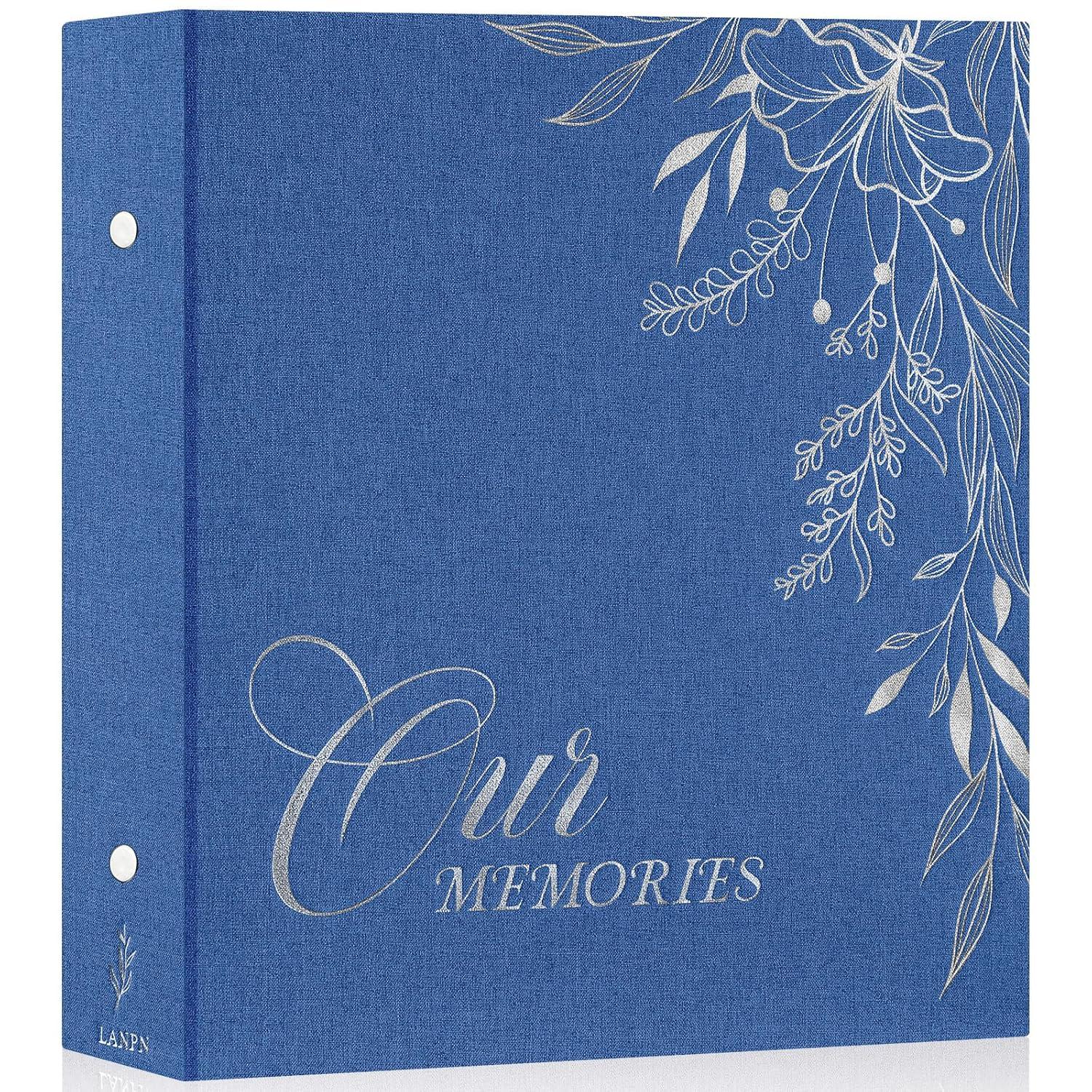 BEACHWATER POOL & SPA, LLC Photo Album 4X6 1000 Pockets, Extra Large Capacity Linen Cover Picture Albums Holds 1000 Horizontal And Vertical Photos