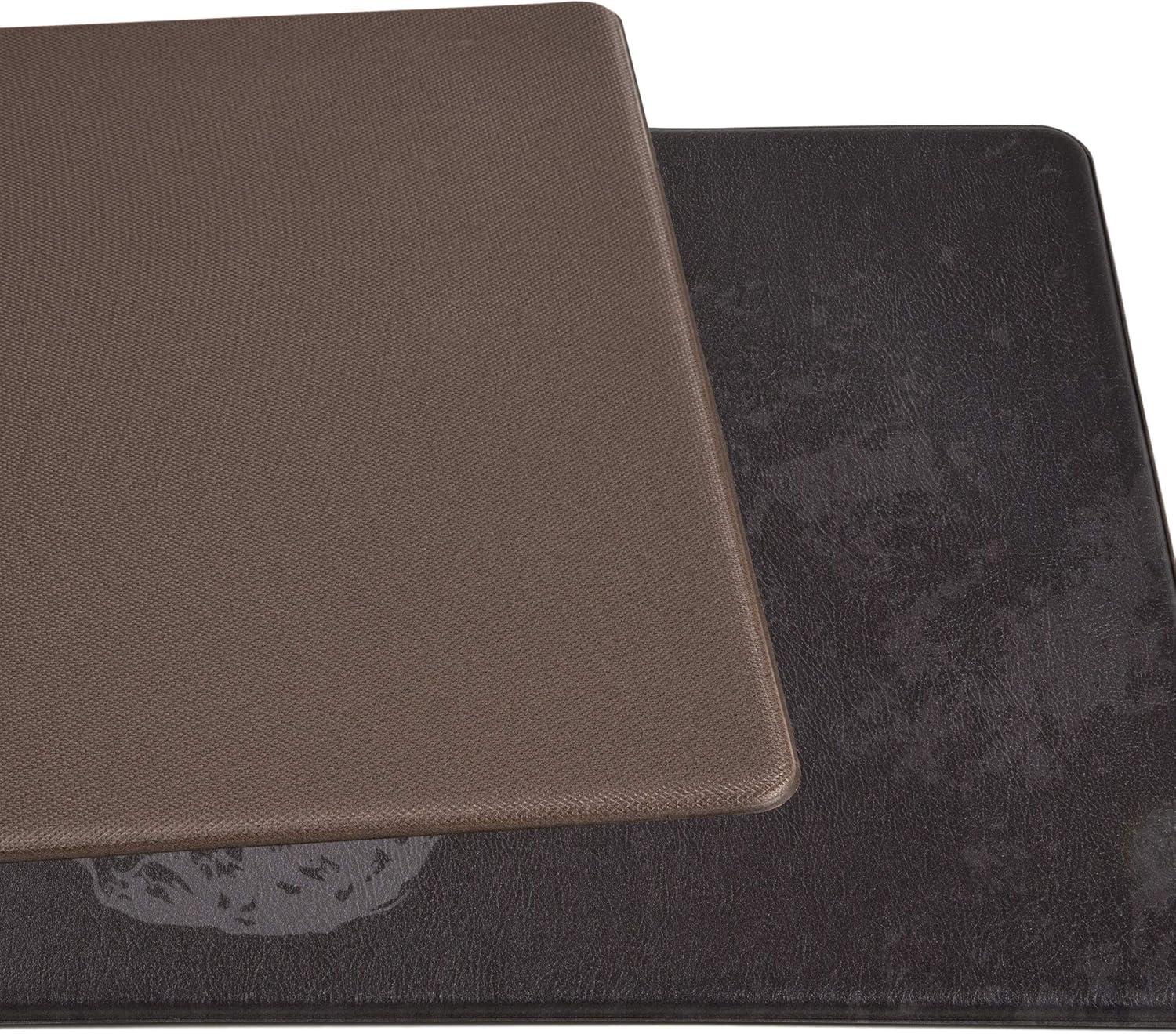 World Rug Gallery Welcome Kitchen Anti Fatigue Standing Mat - Black 18"x47"