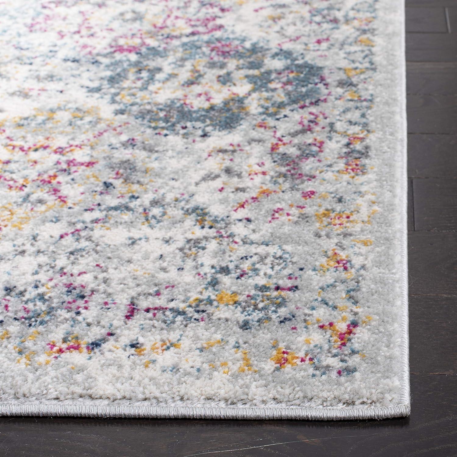 Madison MAD611 Power Loomed Indoor Area Rug - Grey/Gold - 8'x10' - Safavieh