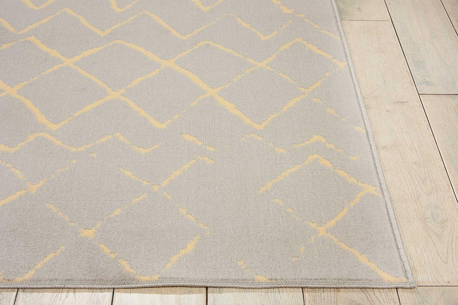 Nourison Grafix Grey Area Rug GRF04 5'3"X7'3"