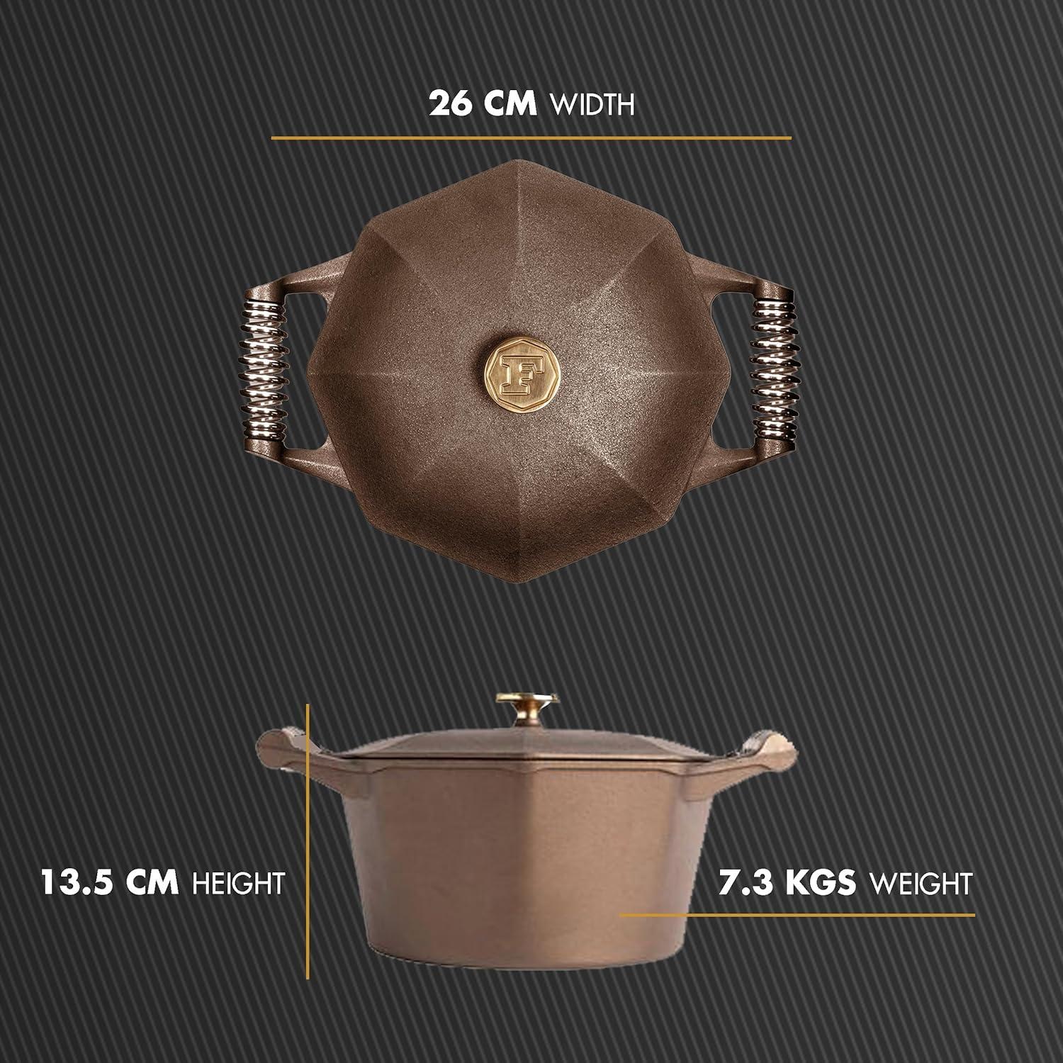FINEX 5 Quart Cast Iron Dutch Oven