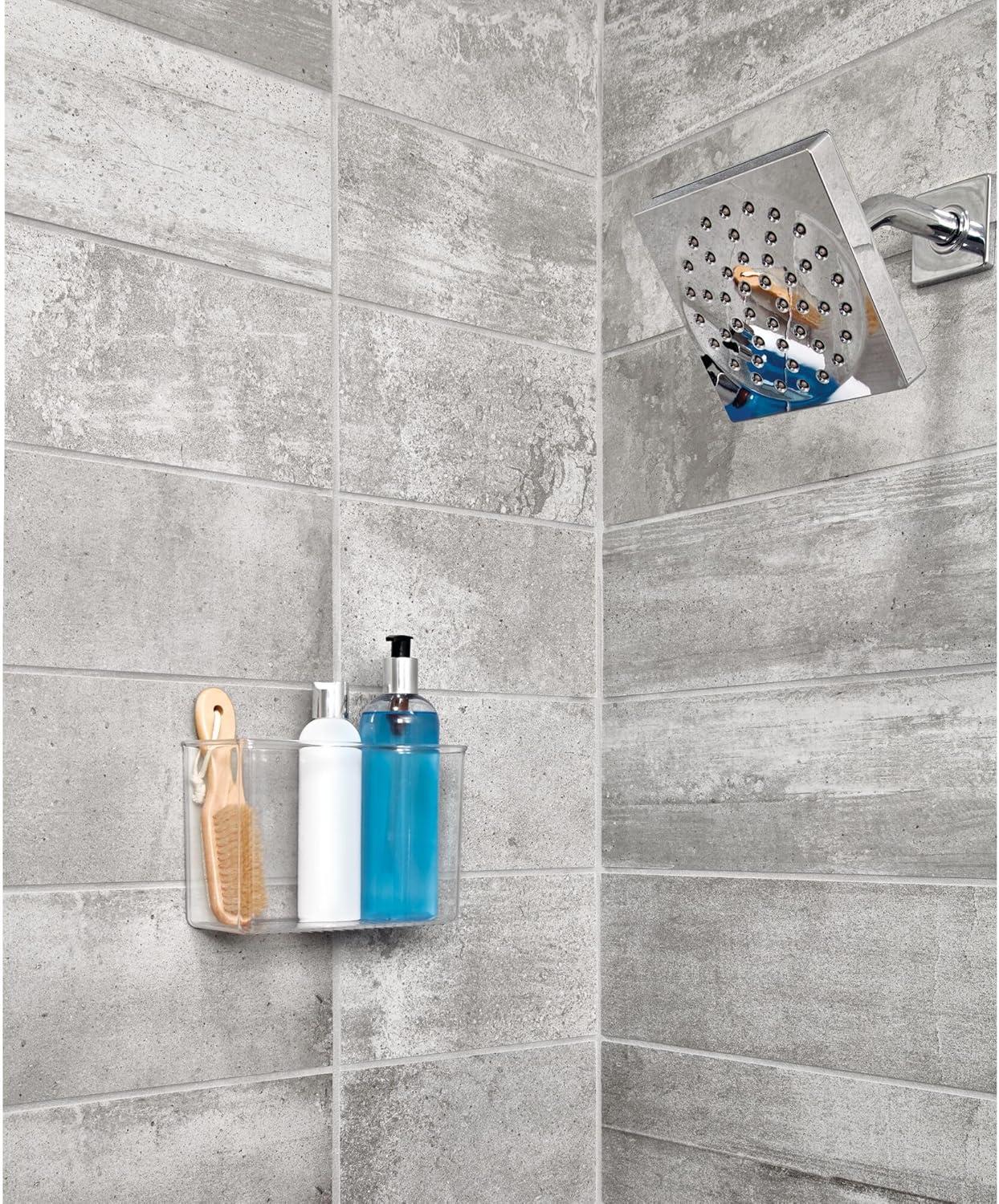 Clear Plastic Wall Mount Organizer for Kitchen and Bathroom