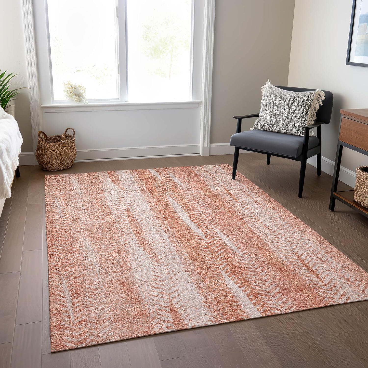 Coral Flat Woven Synthetic Indoor/Outdoor Rug 2'6" x 3'10"