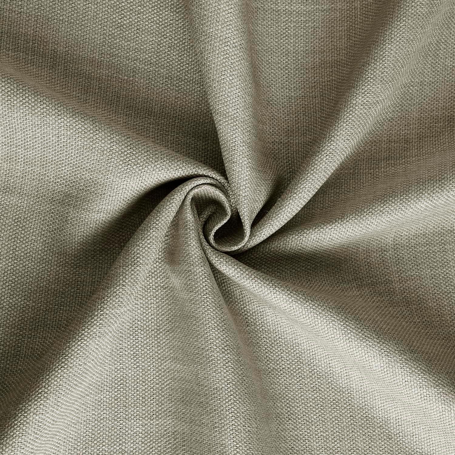 Oatmeal Faux Linen Extra Wide Room Darkening Curtain (1 Panel), Oatmeal, 100W X 108L
