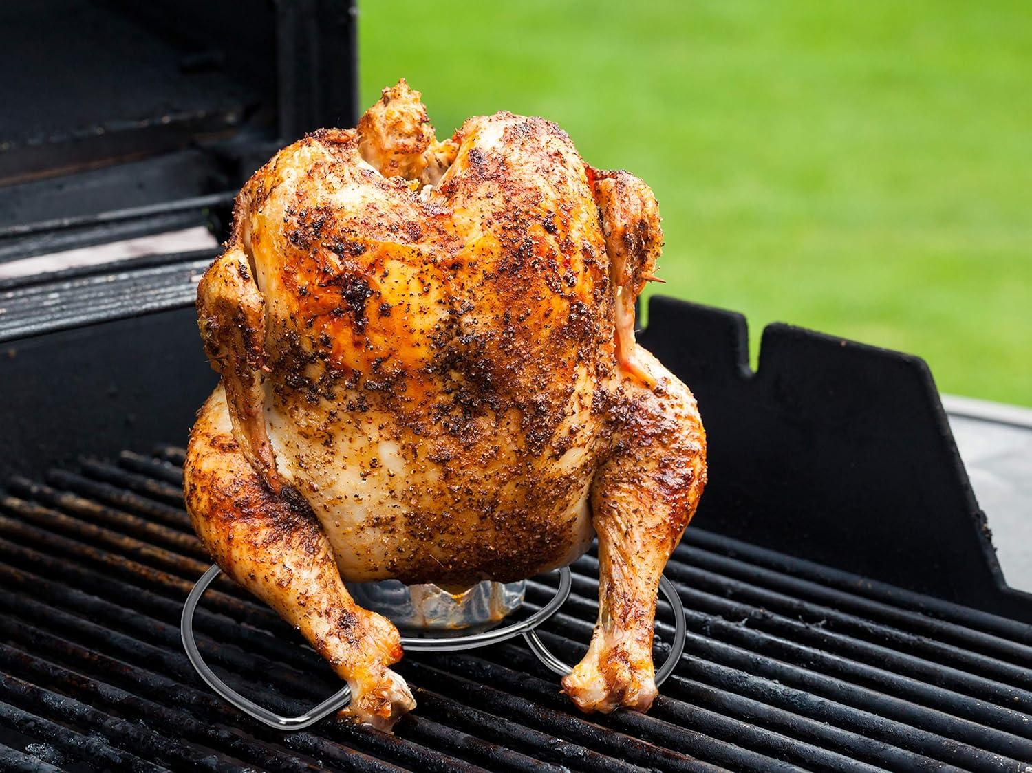 Stainless Steel Beer Can Chicken Rack Roaster