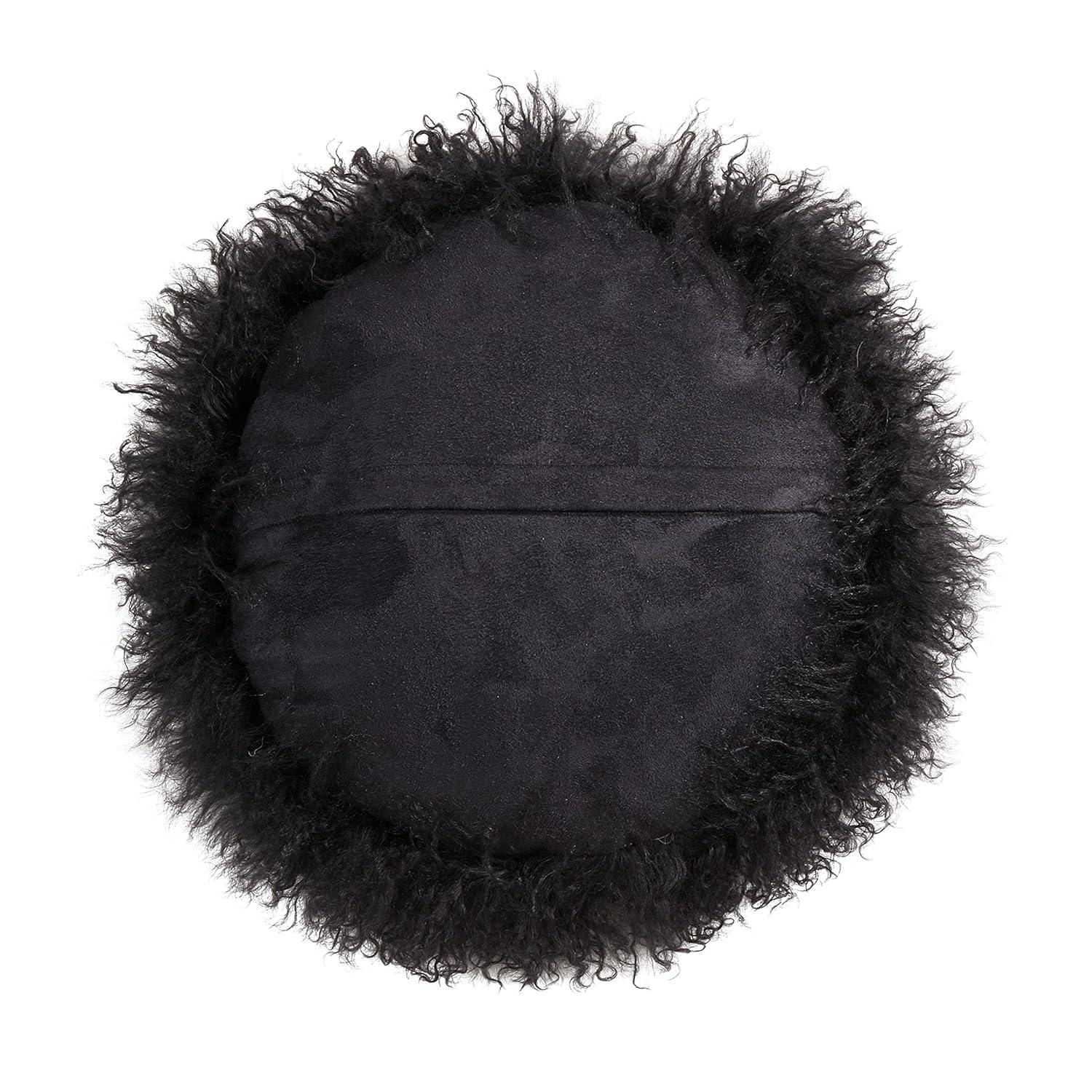 Saro Mongolian Lamb Pillows Throw Pillow