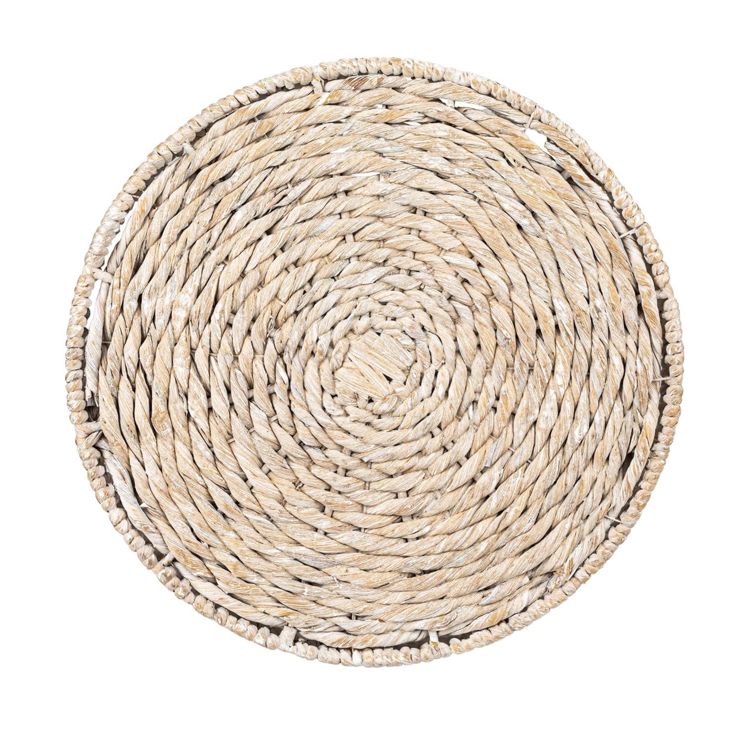 Rosecliff Heights Hand-Woven Water Hyacinth Table