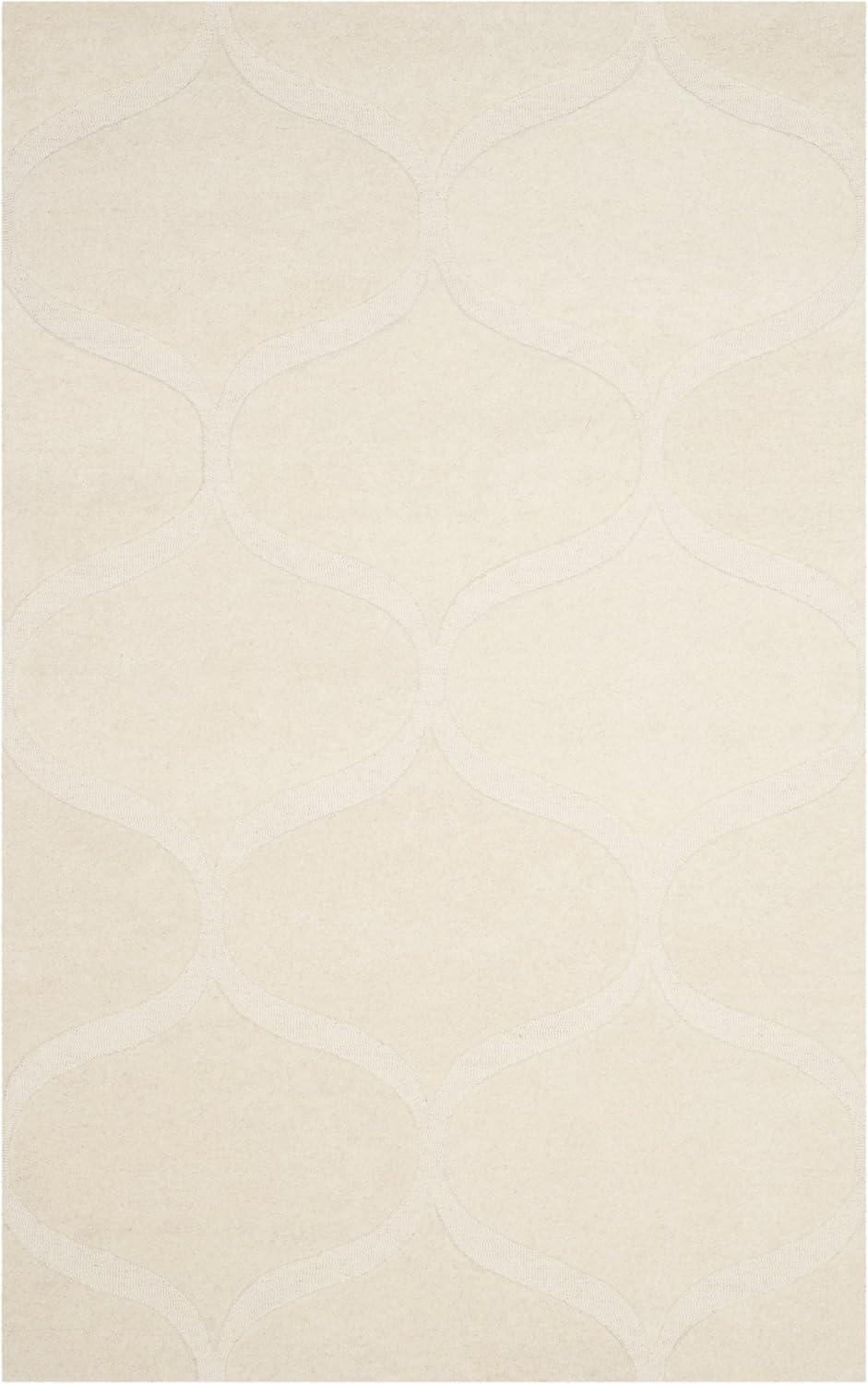 Ivory Elegance 8' x 10' Hand-Tufted Wool Area Rug