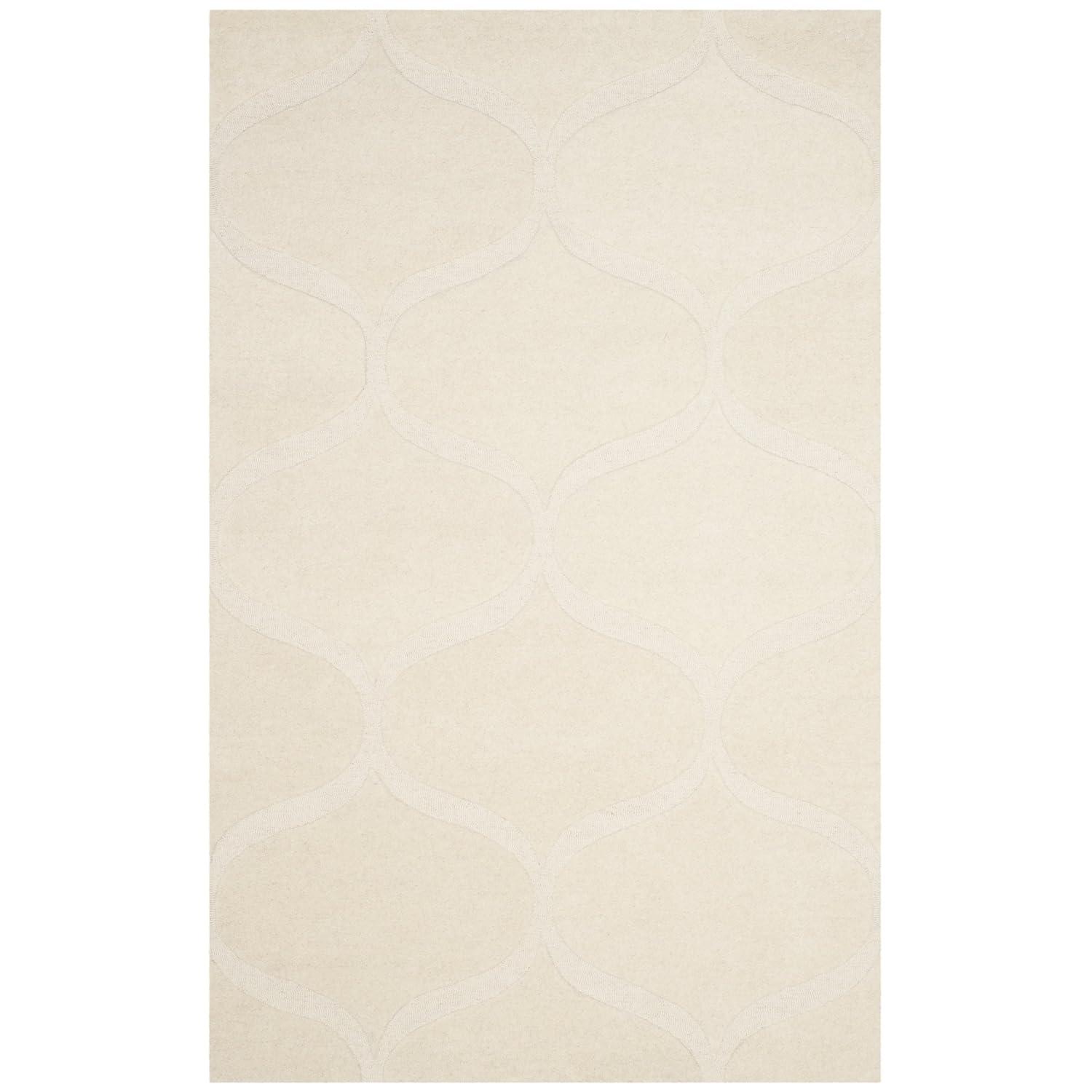 SAFAVIEH Cambridge Jared Geometric Wool Area Rug, Ivory, 8' x 10'