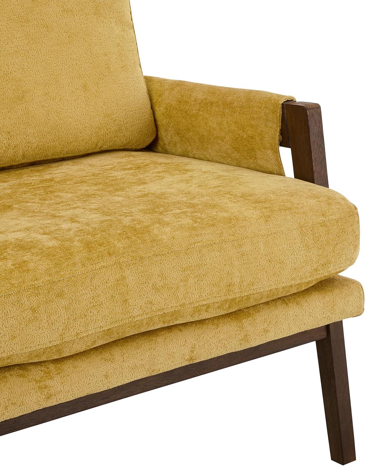 Roundhill Furniture Kelly Mid-Century Modern Velvet Accent Armchair